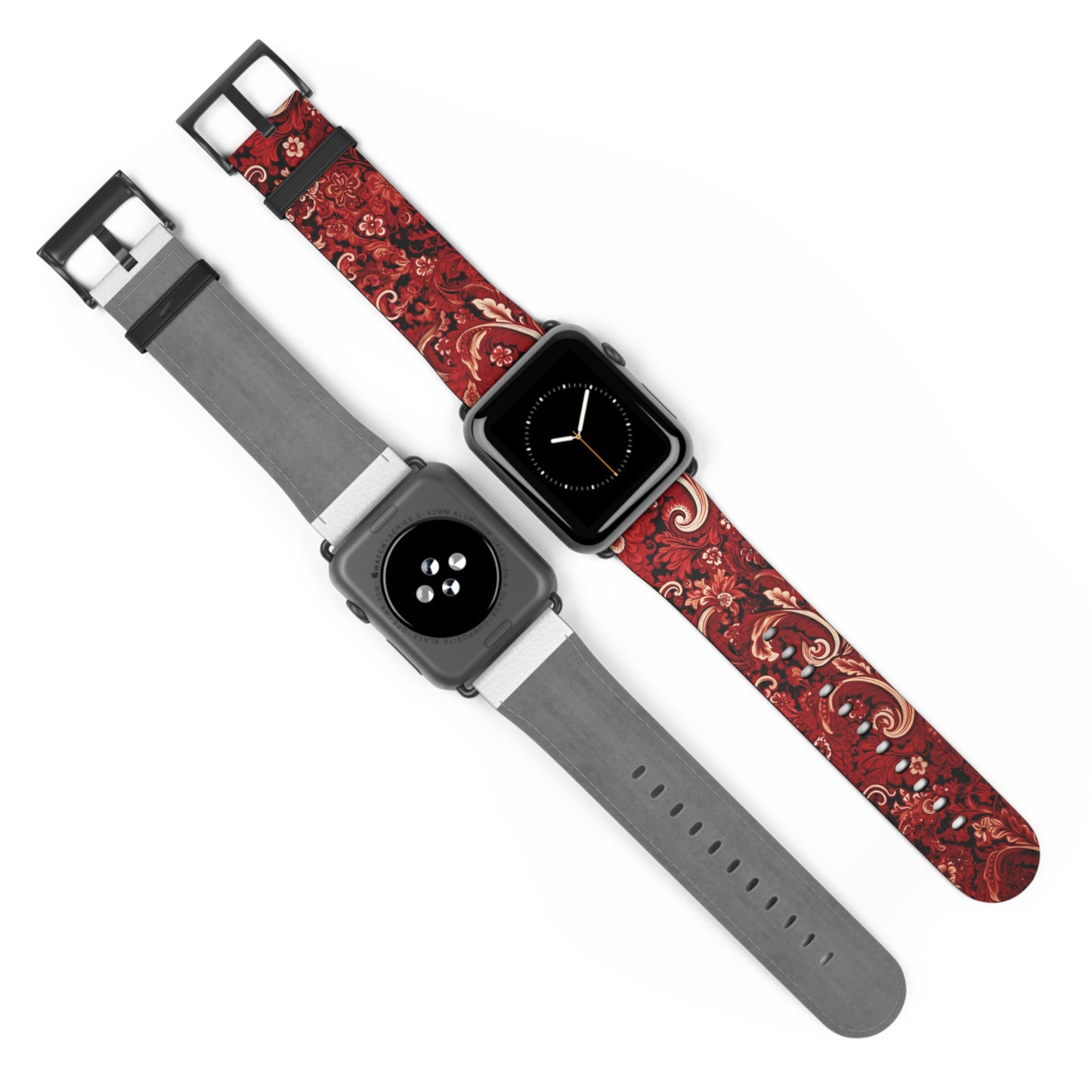 Apple Watch Strap - Cherry Red Paisley