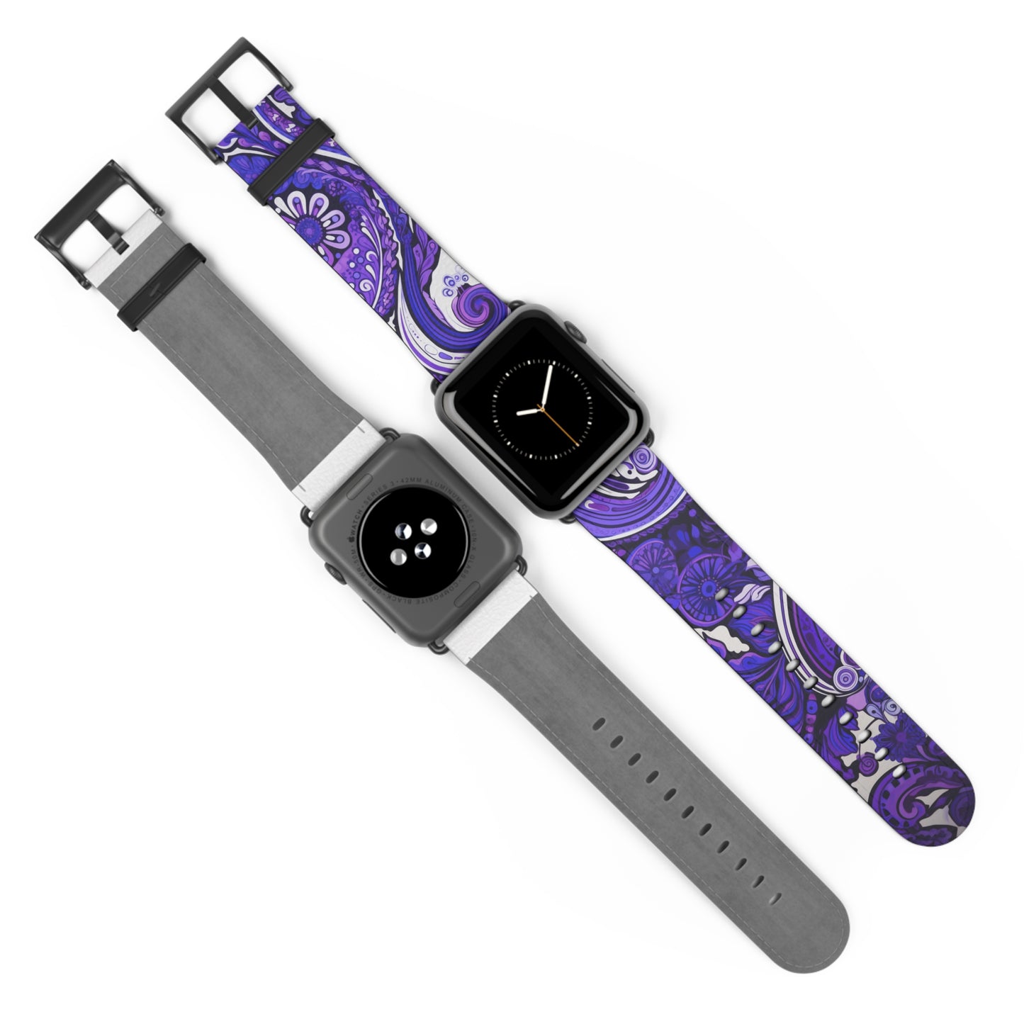 Apple Watch Strap - Purple Paisley
