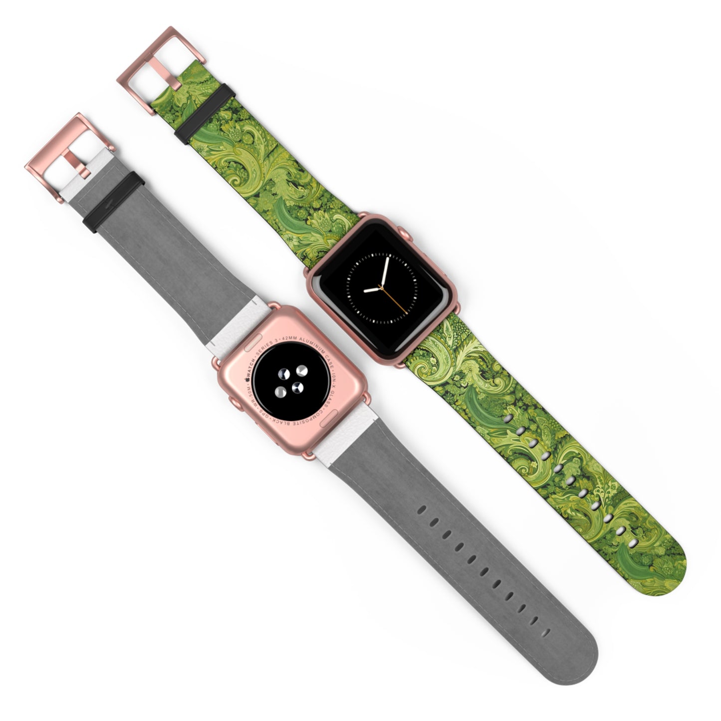 Apple Watch Strap - Pistachio Green Paisley