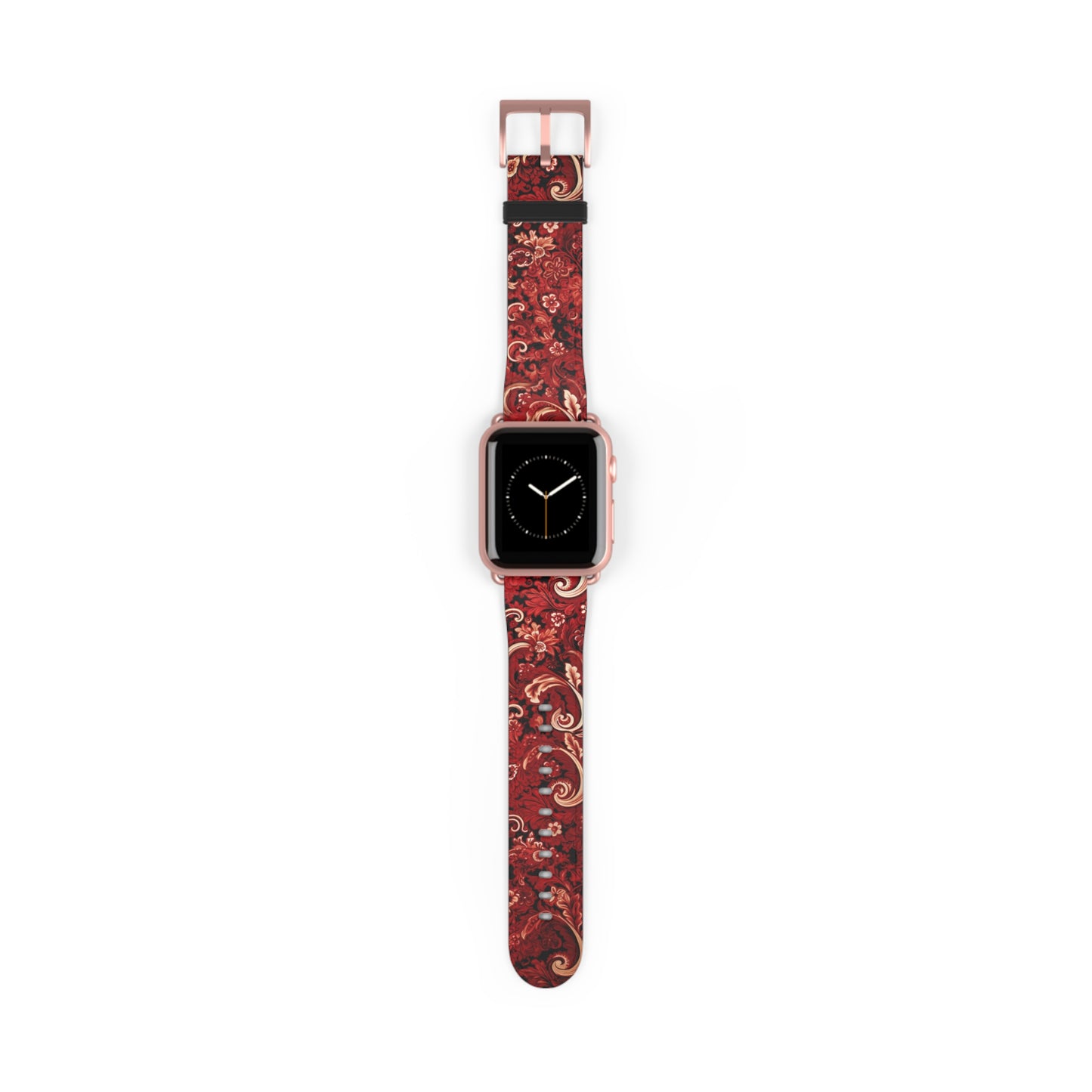 Apple Watch Strap - Cherry Red Paisley