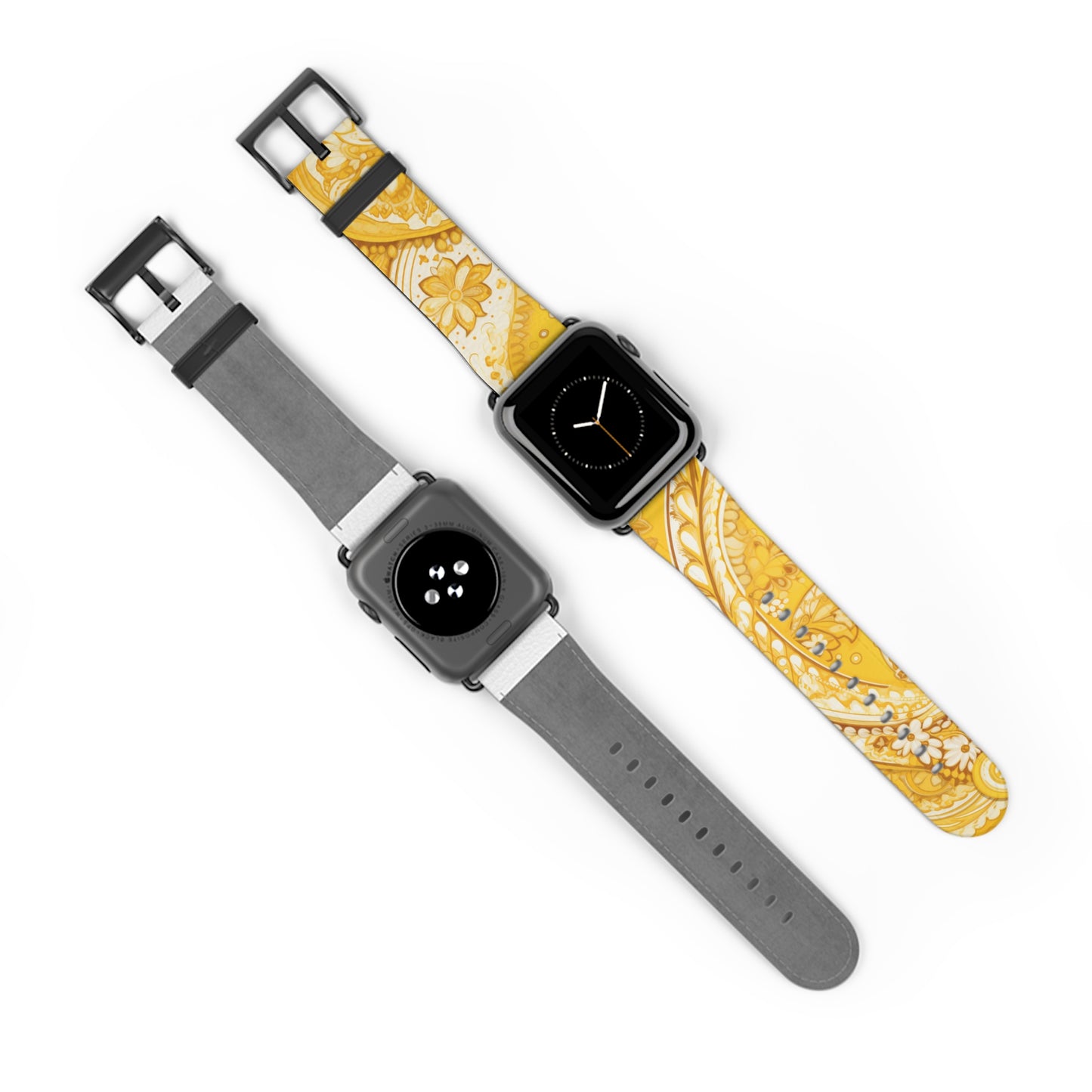 Apple Watch Strap - Yellow Paisley