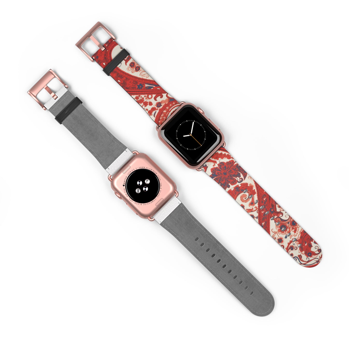 Apple Watch Strap - Red Paisley