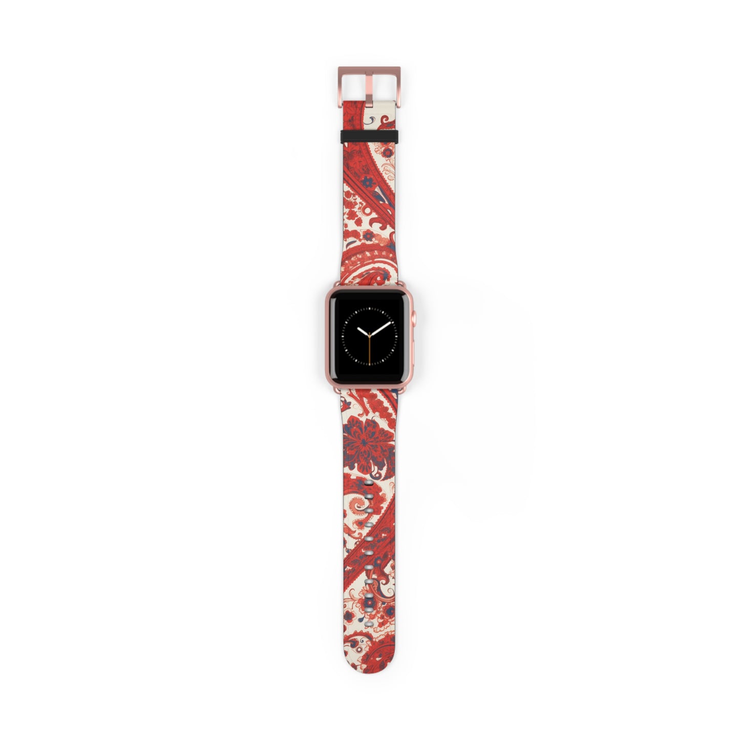 Apple Watch Strap - Red Paisley