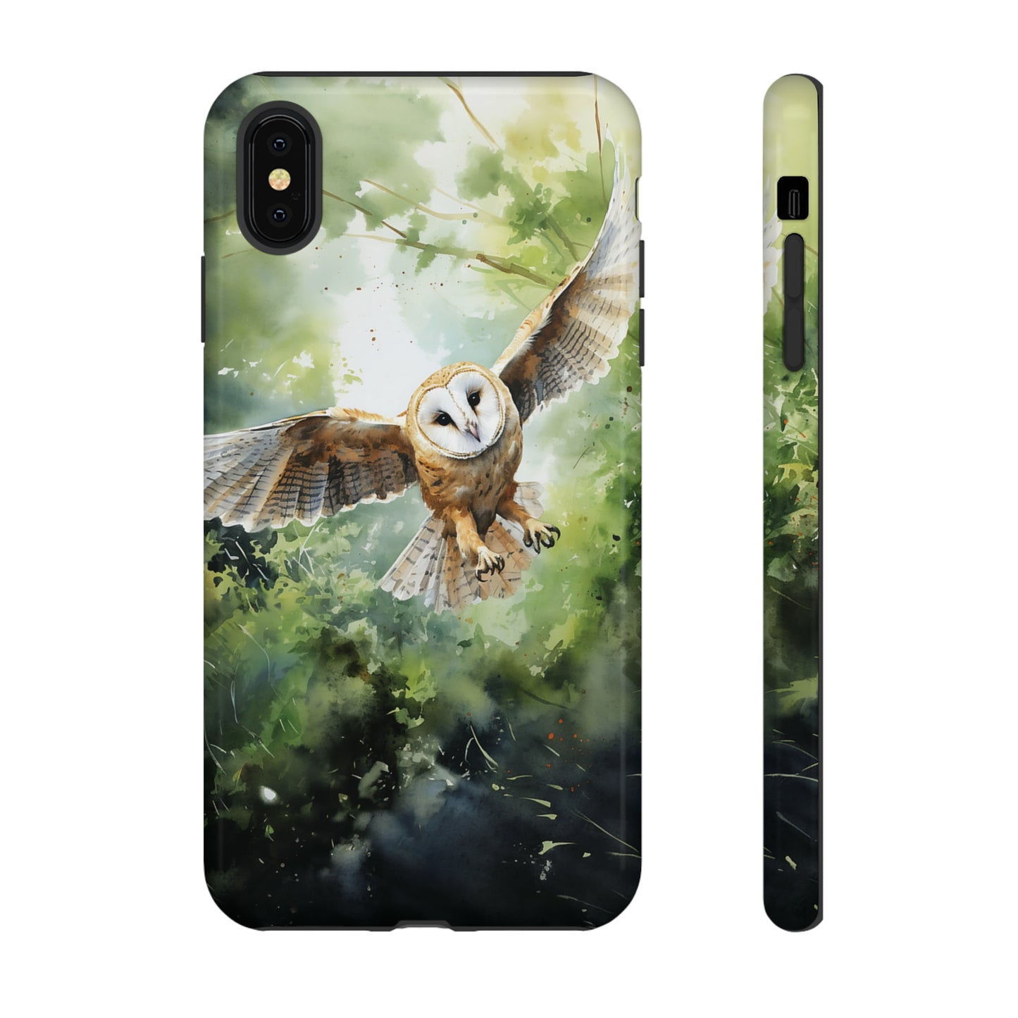 Barn Owl Watercolour - Tough Case