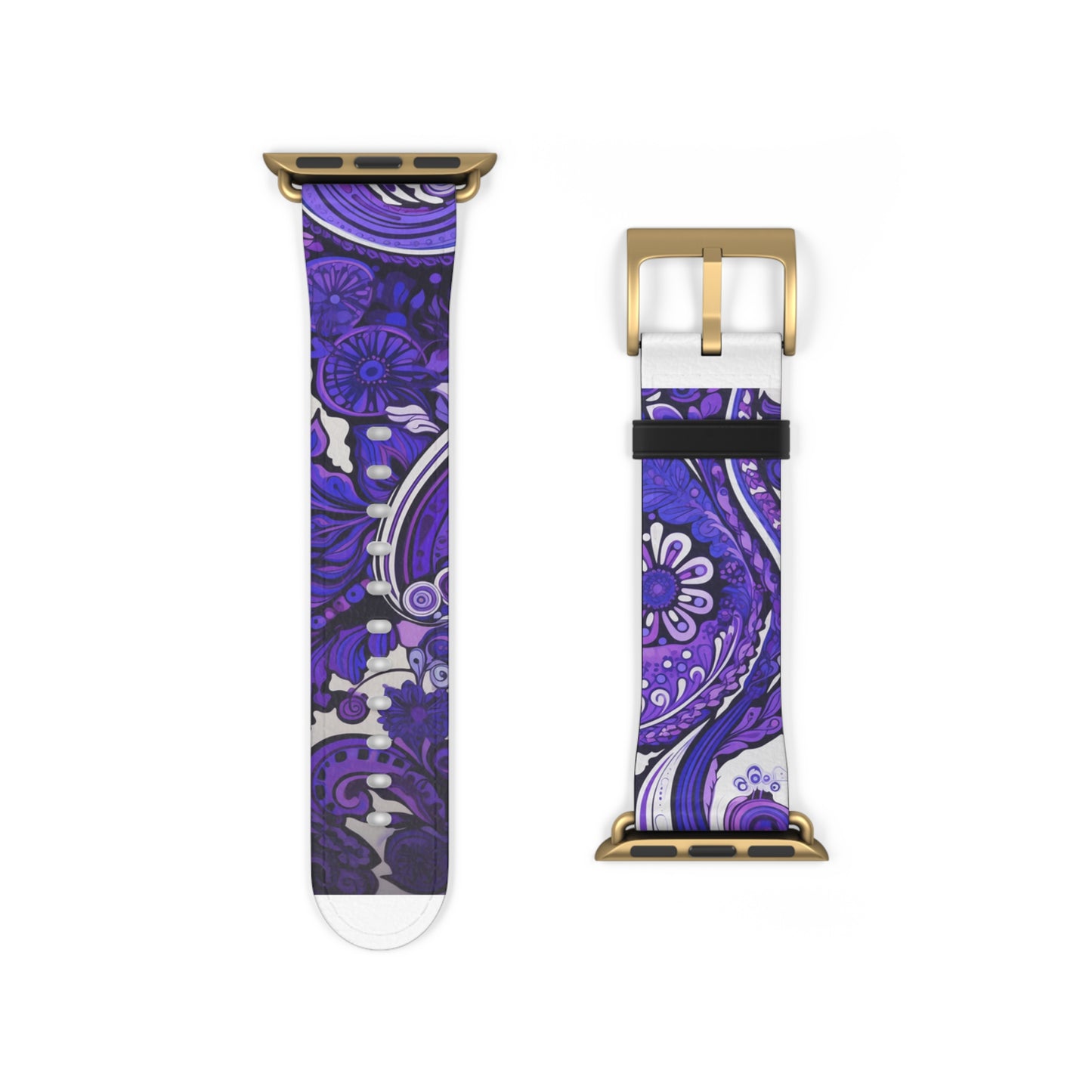 Apple Watch Strap - Purple Paisley
