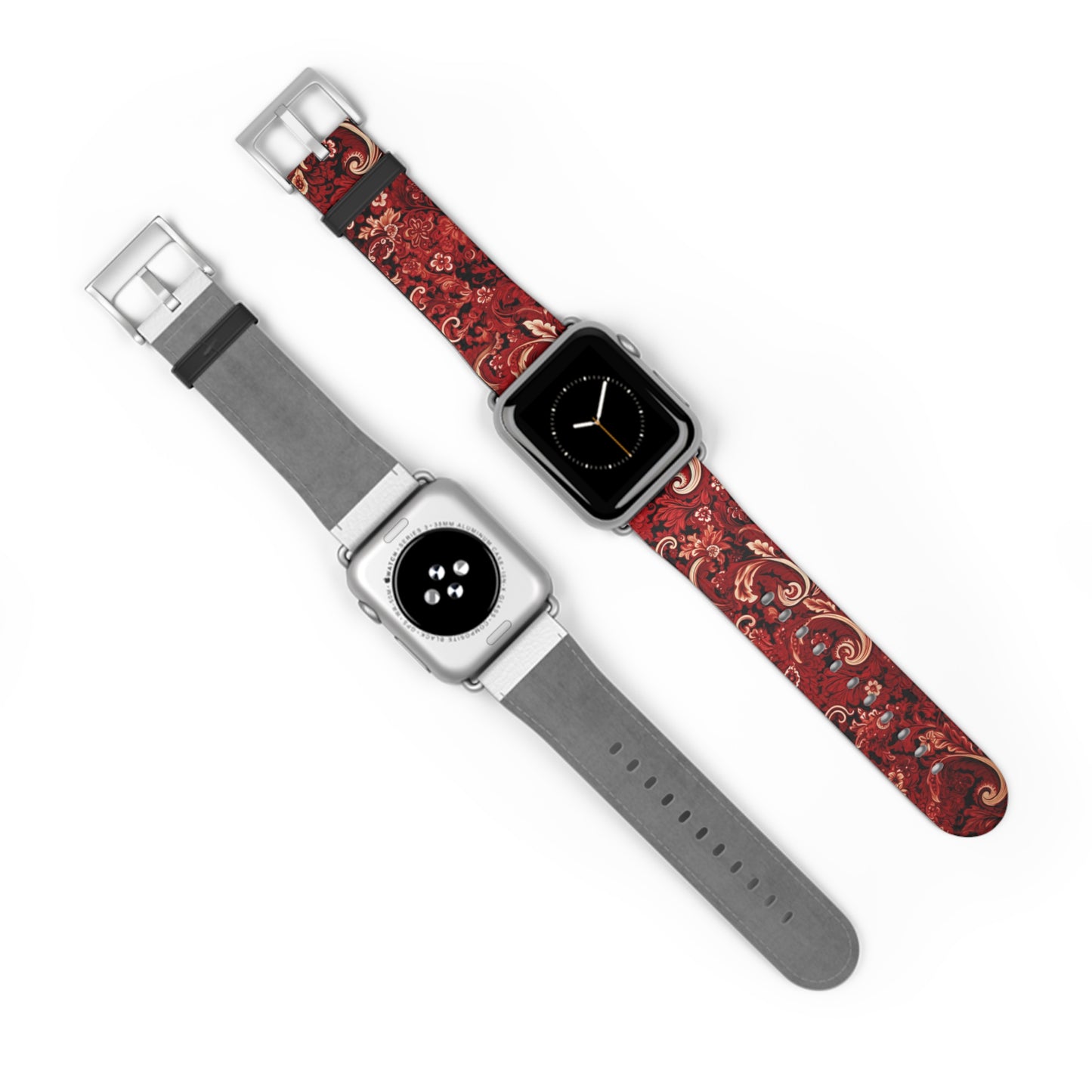 Apple Watch Strap - Cherry Red Paisley