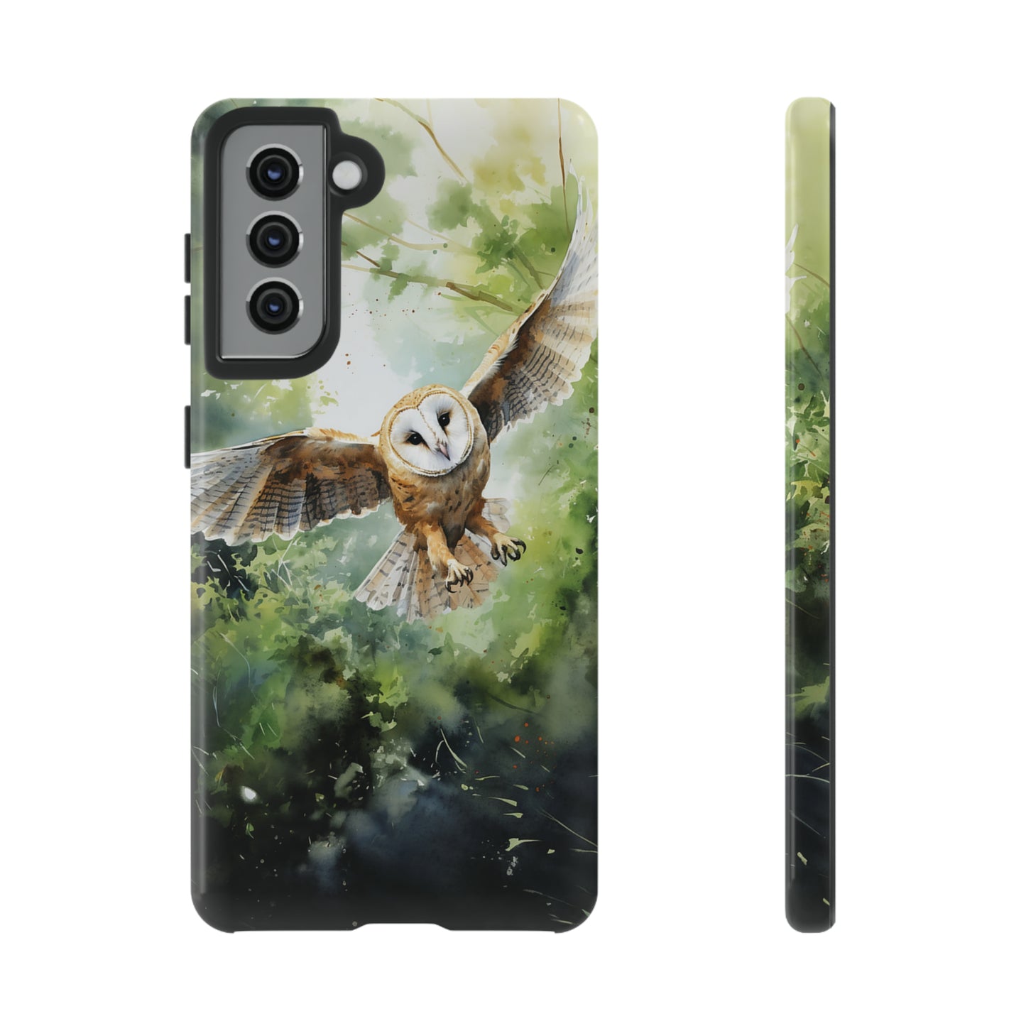 Barn Owl Watercolour - Tough Case