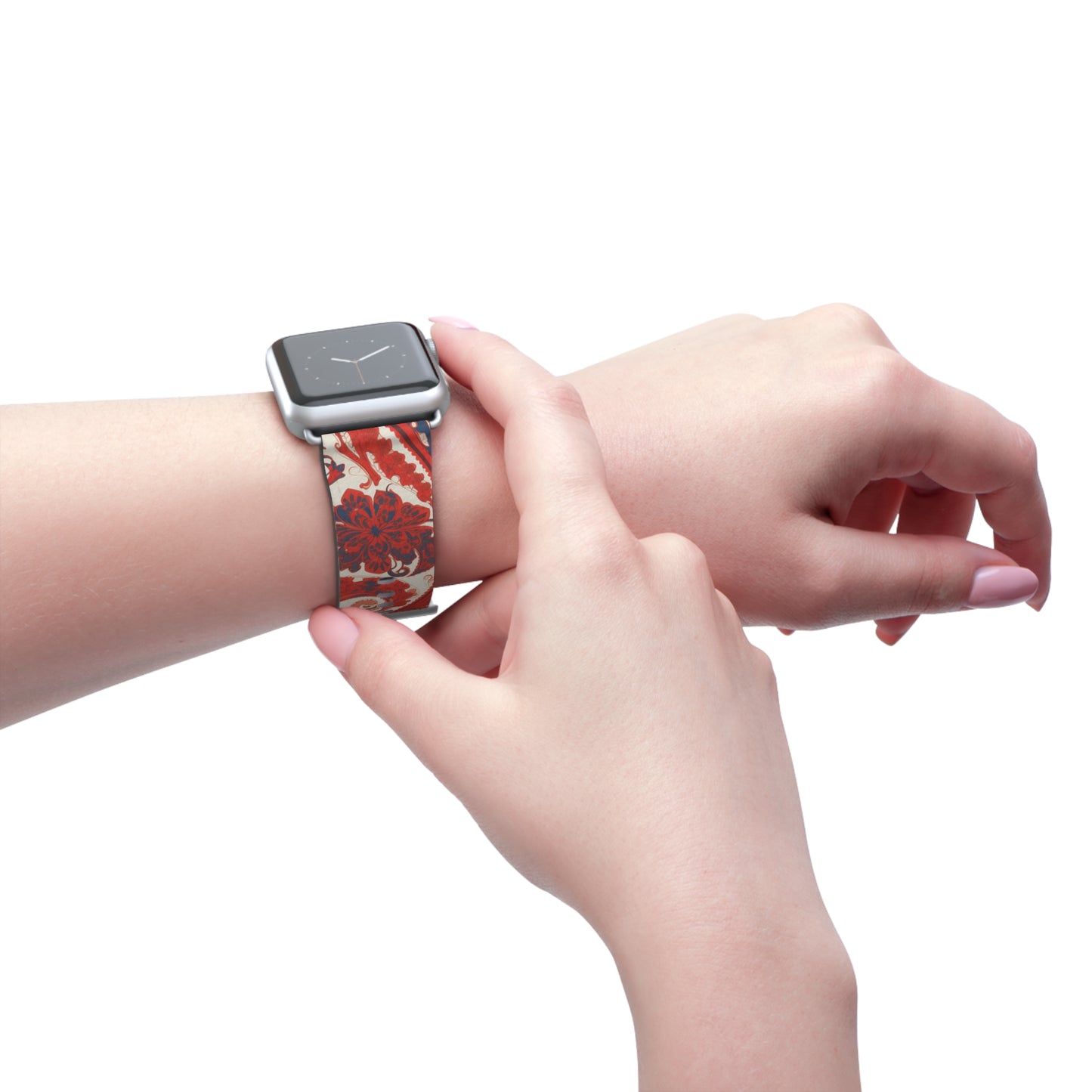 Apple Watch Strap - Red Paisley