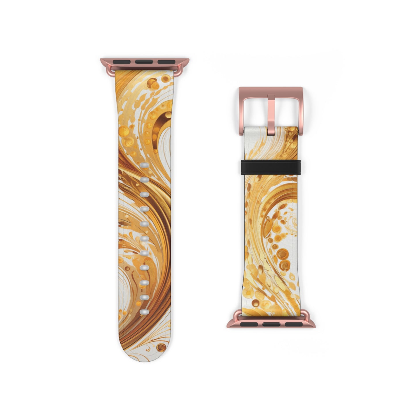 Apple Watch Strap - Gold Paisley