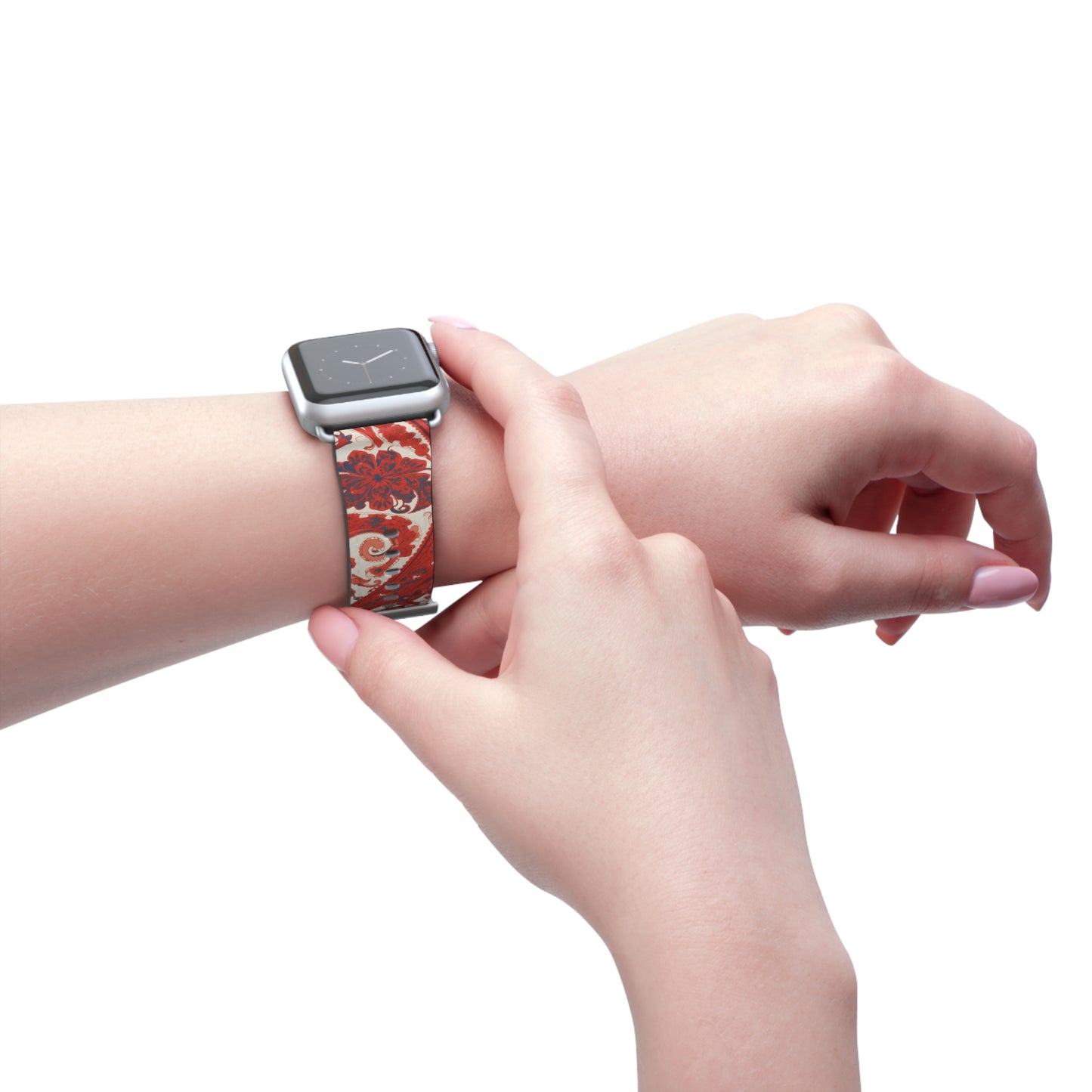 Apple Watch Strap - Red Paisley