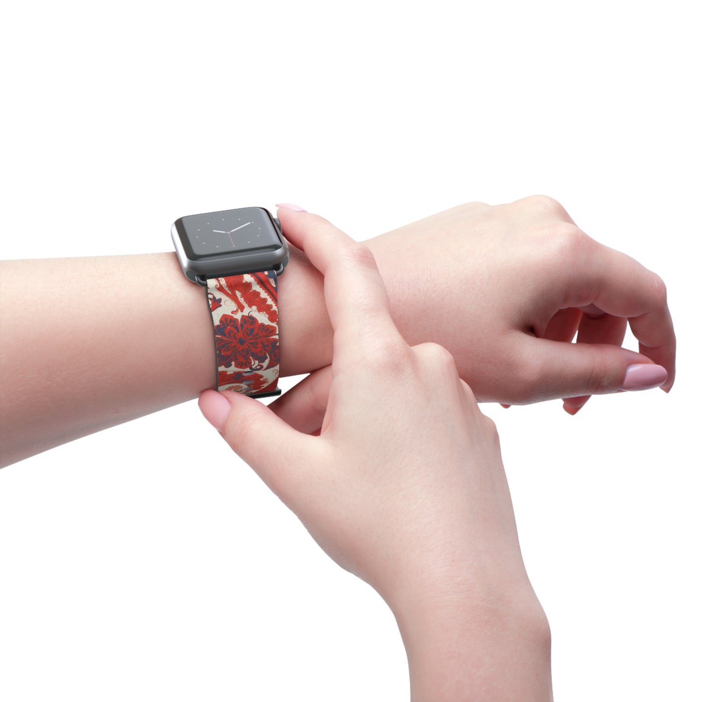 Apple Watch Strap - Red Paisley