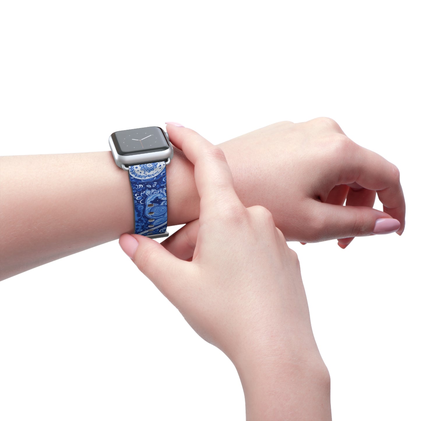 Apple Watch Strap - Blue Paisley