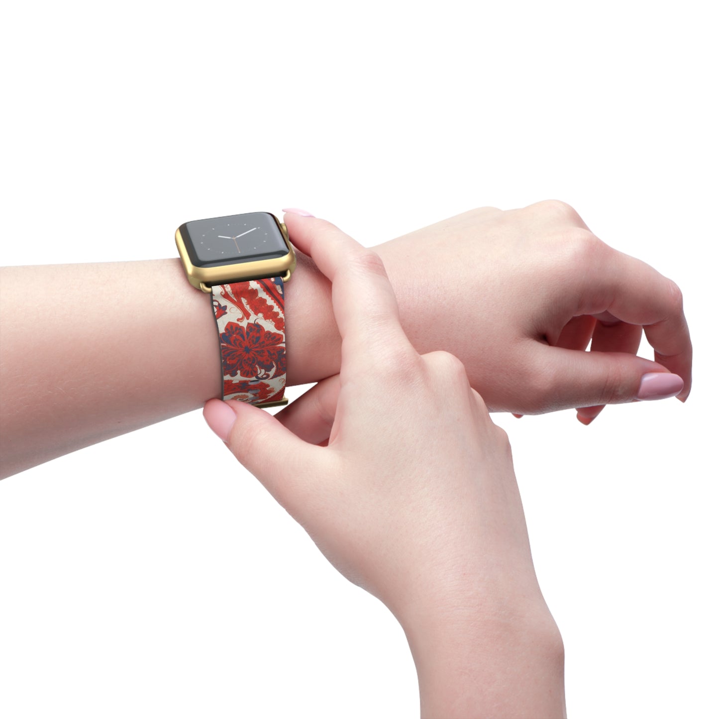 Apple Watch Strap - Red Paisley