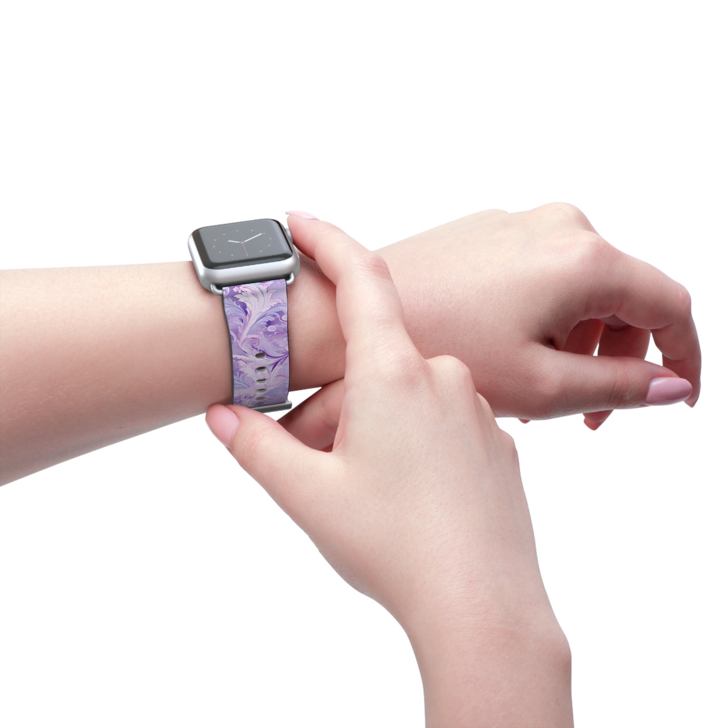 Apple Watch Strap - Pastel Lilac Paisley