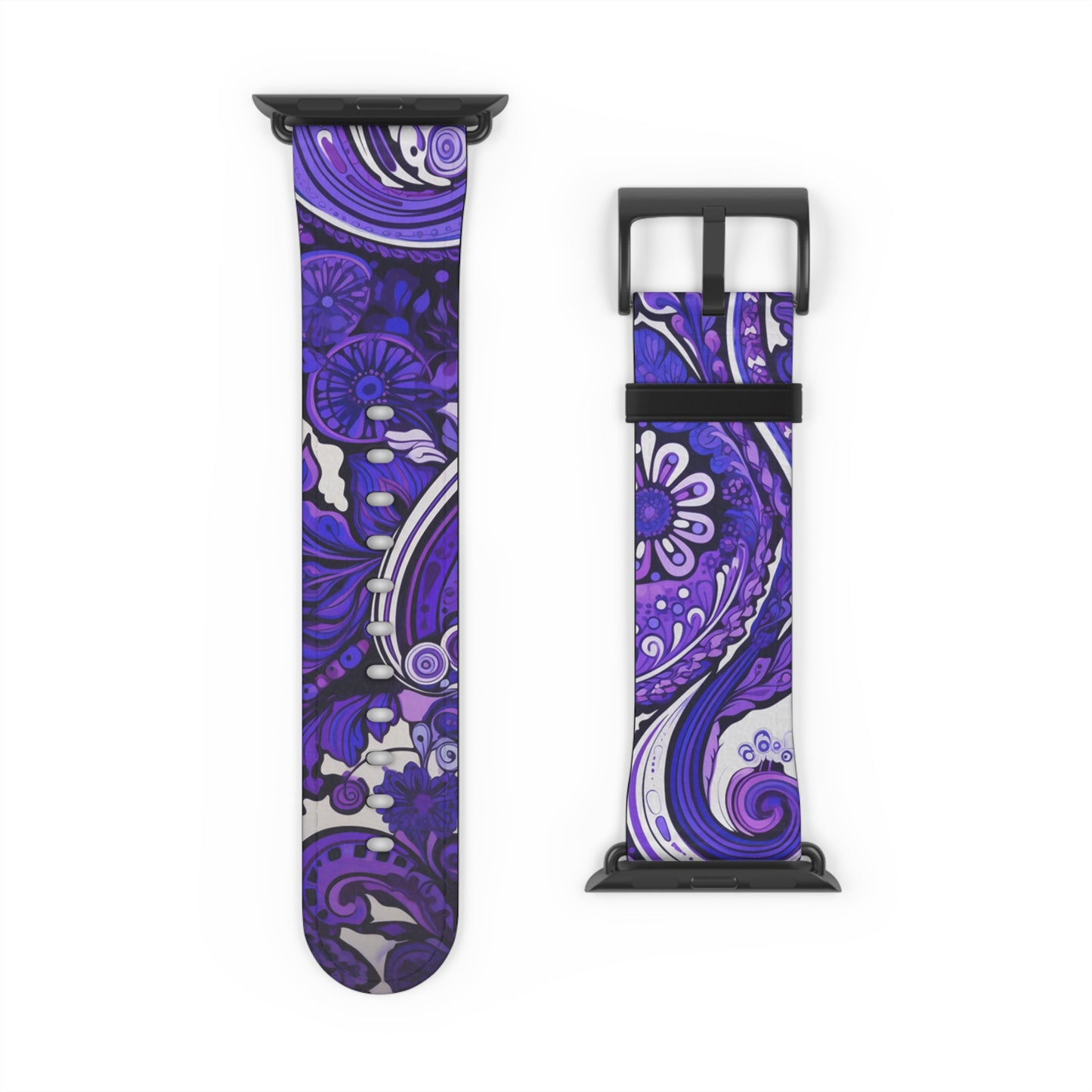 Apple Watch Strap - Purple Paisley