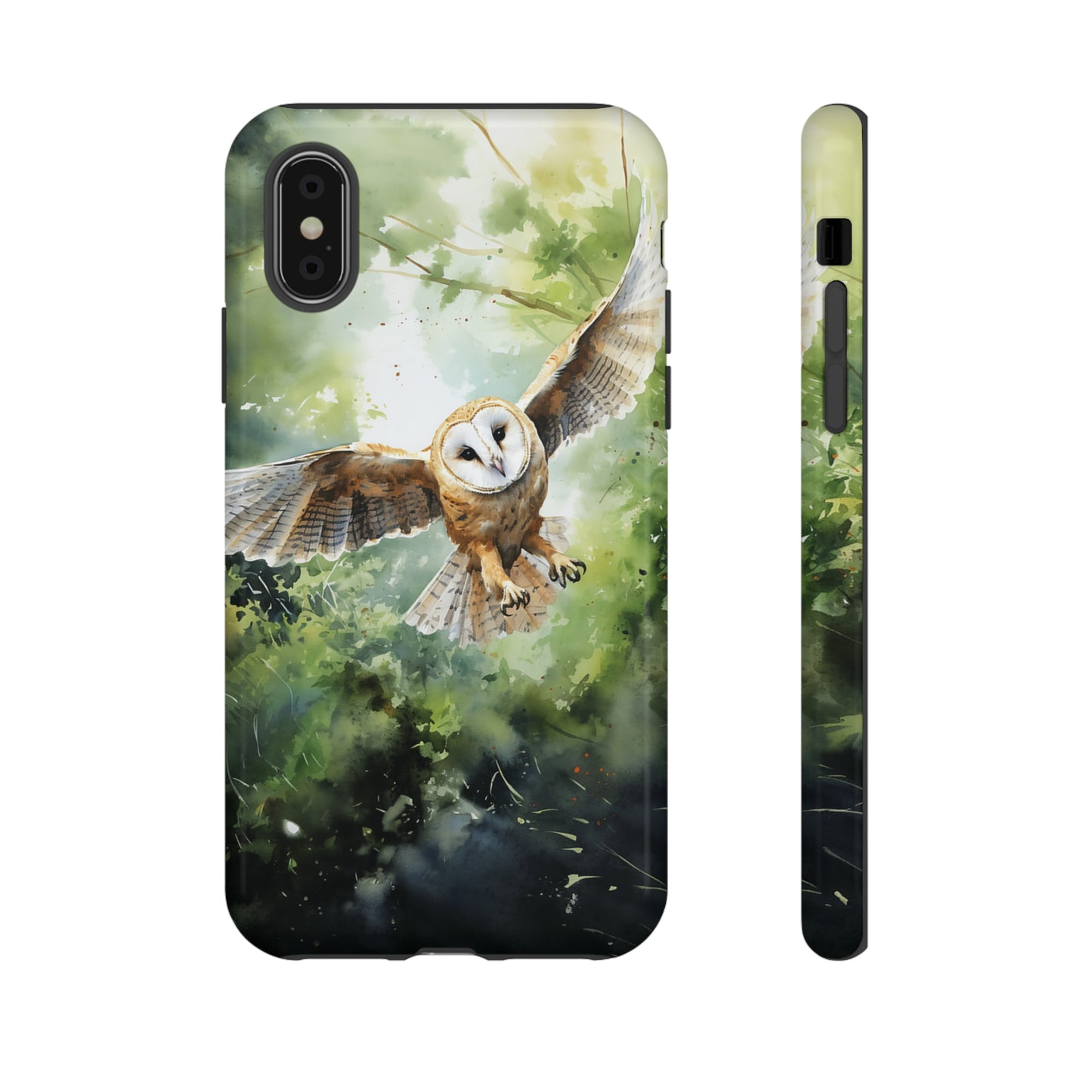 Barn Owl Watercolour - Tough Case