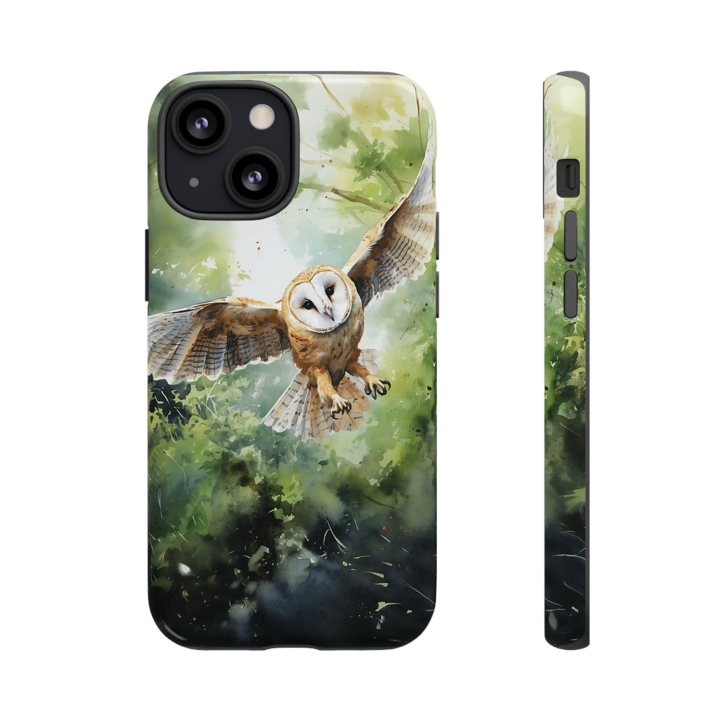Barn Owl Watercolour - Tough Case