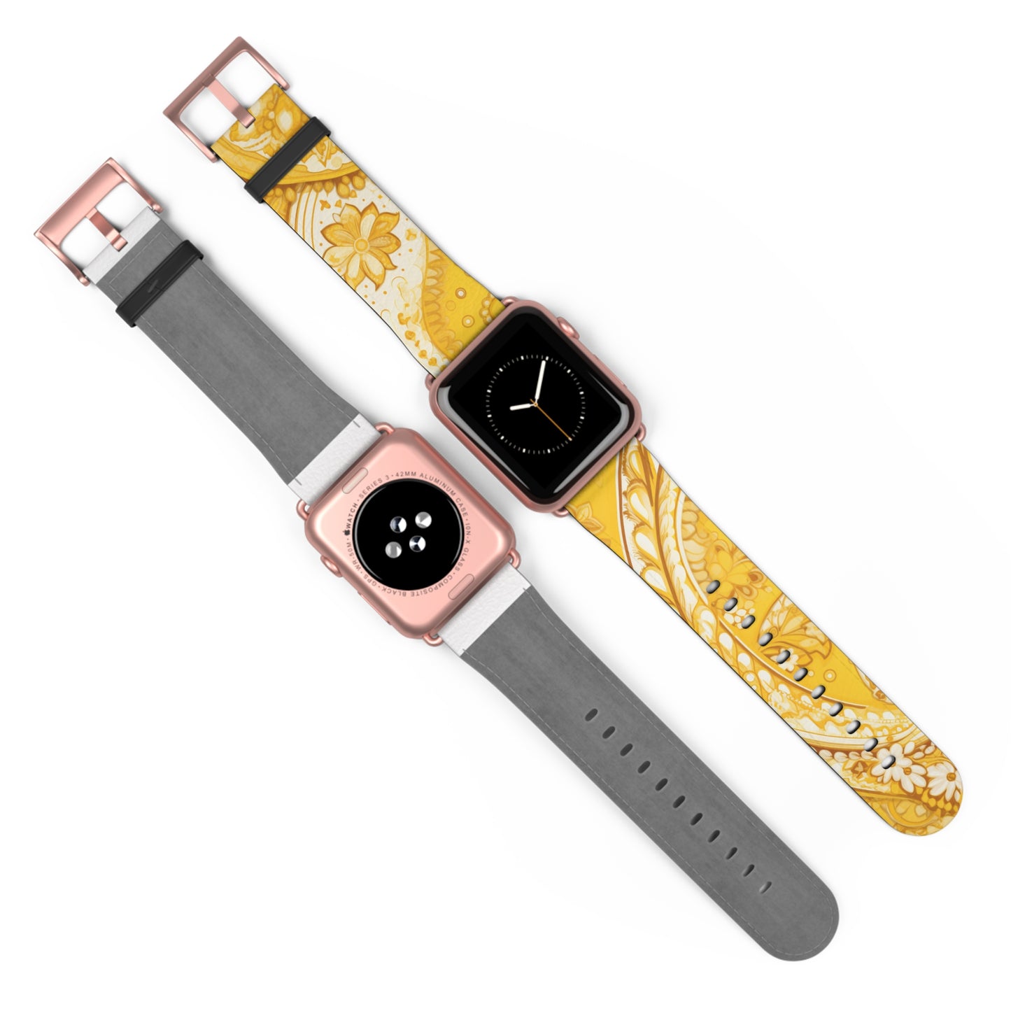 Apple Watch Strap - Yellow Paisley