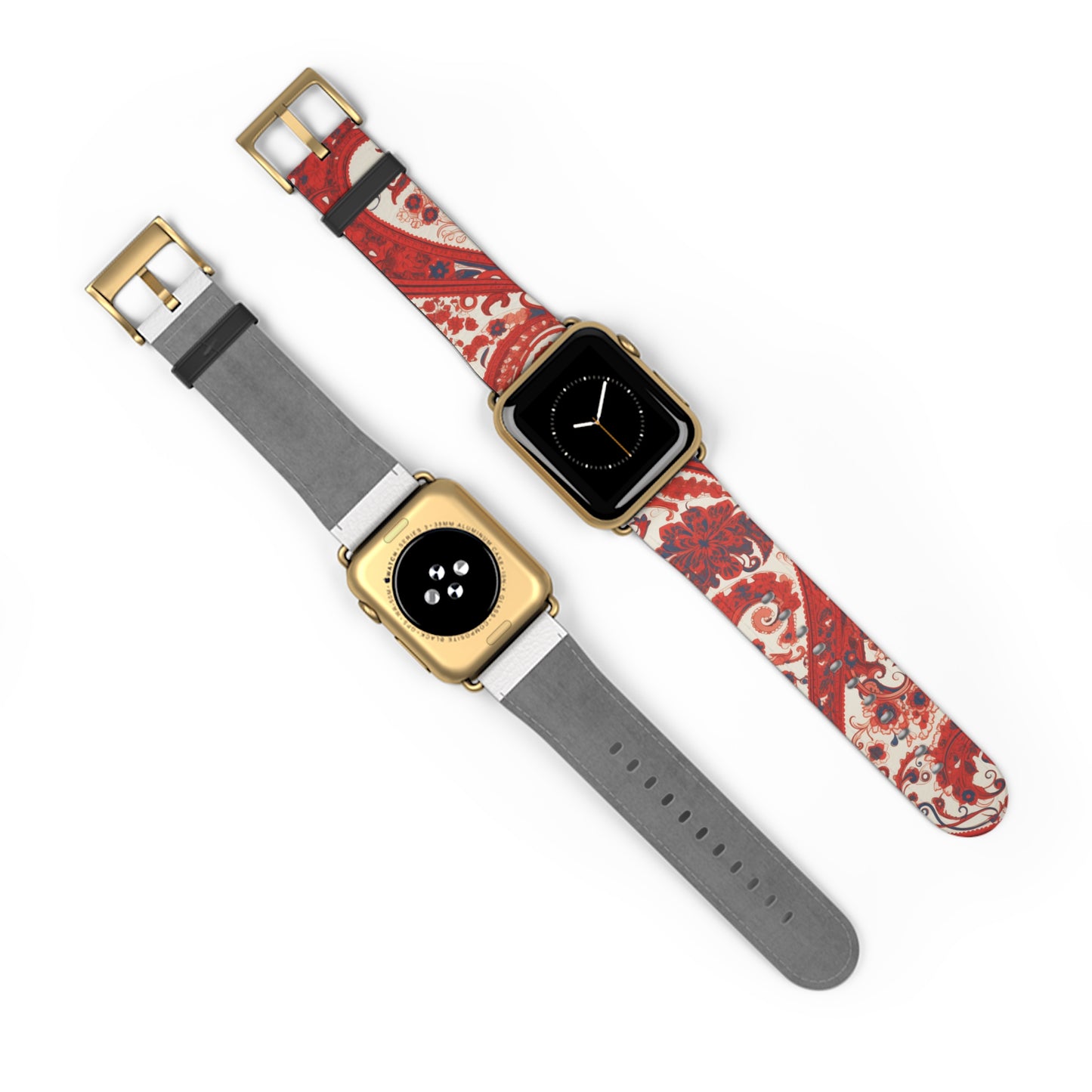 Apple Watch Strap - Red Paisley