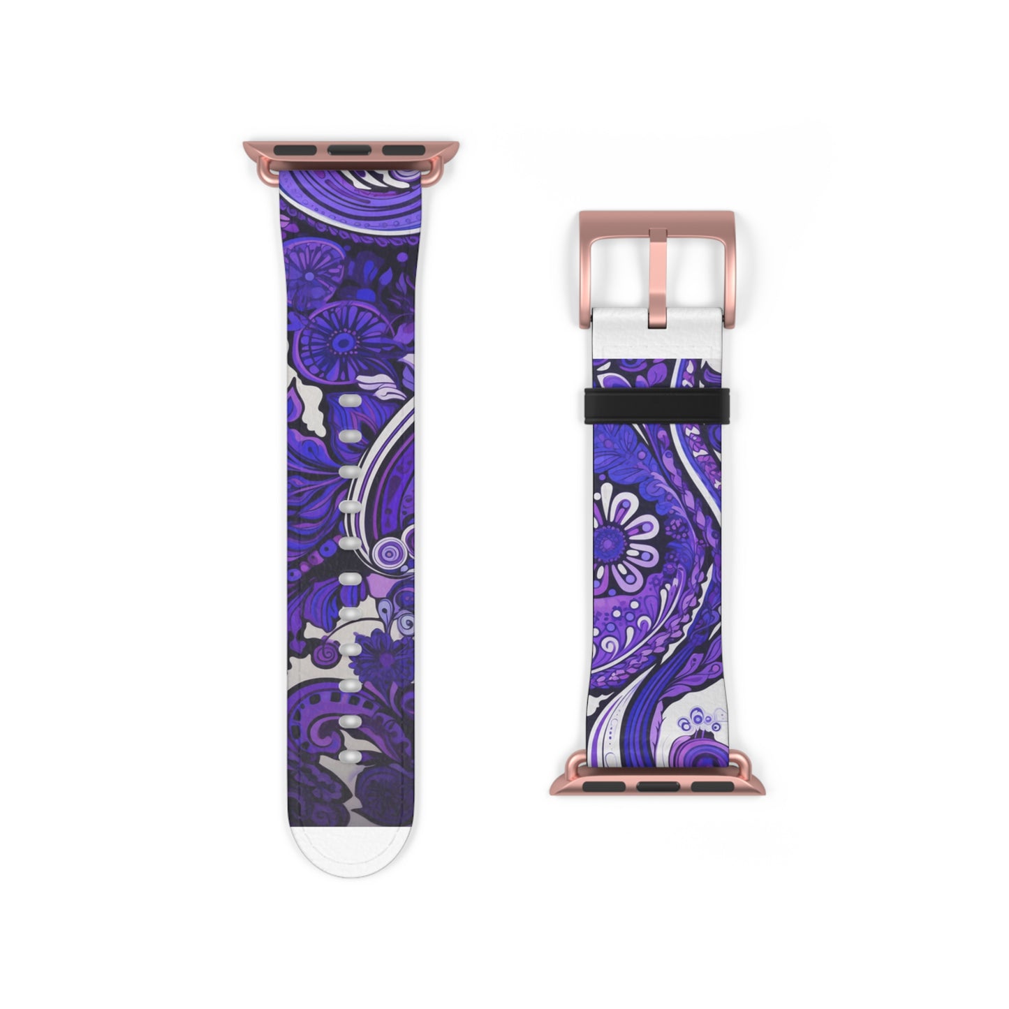 Apple Watch Strap - Purple Paisley