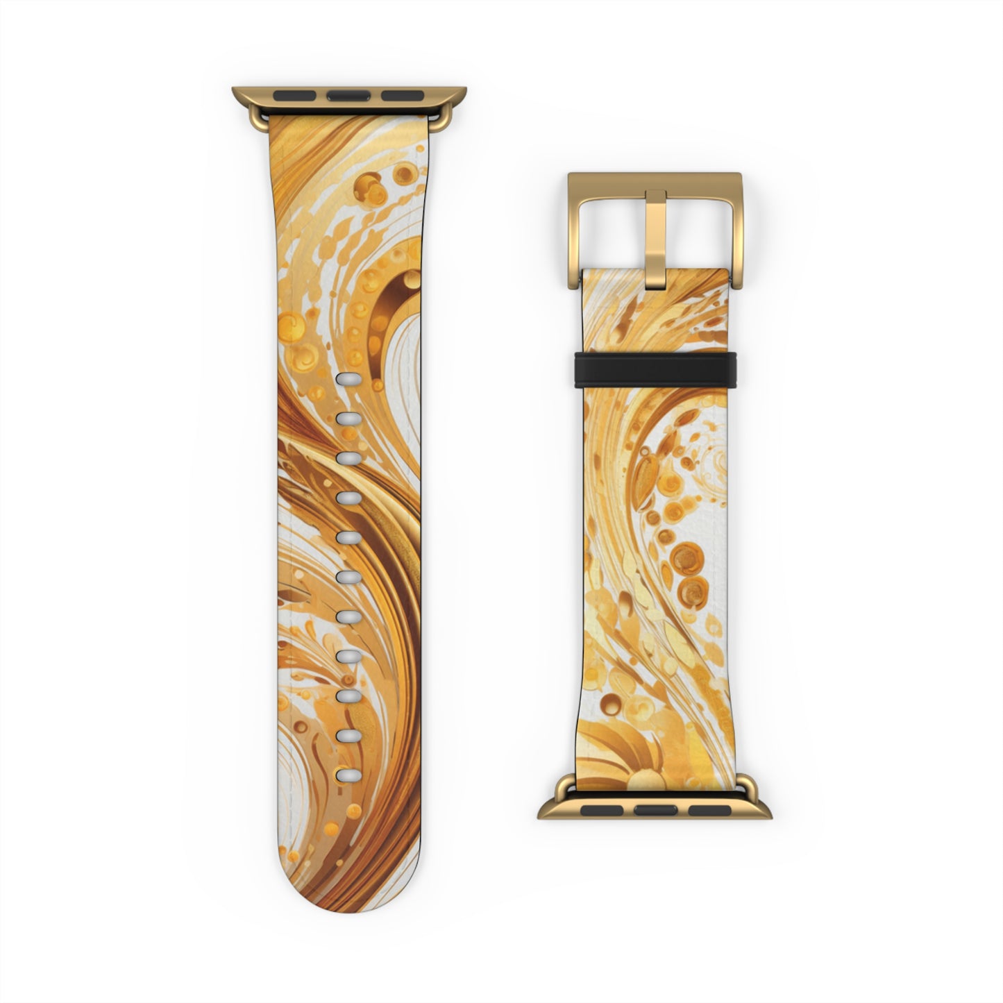 Apple Watch Strap - Gold Paisley