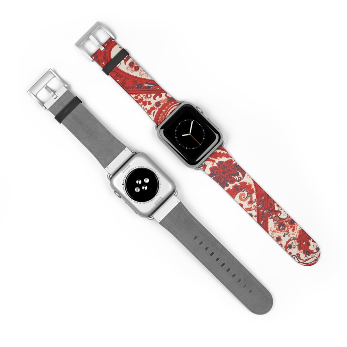 Apple Watch Strap - Red Paisley
