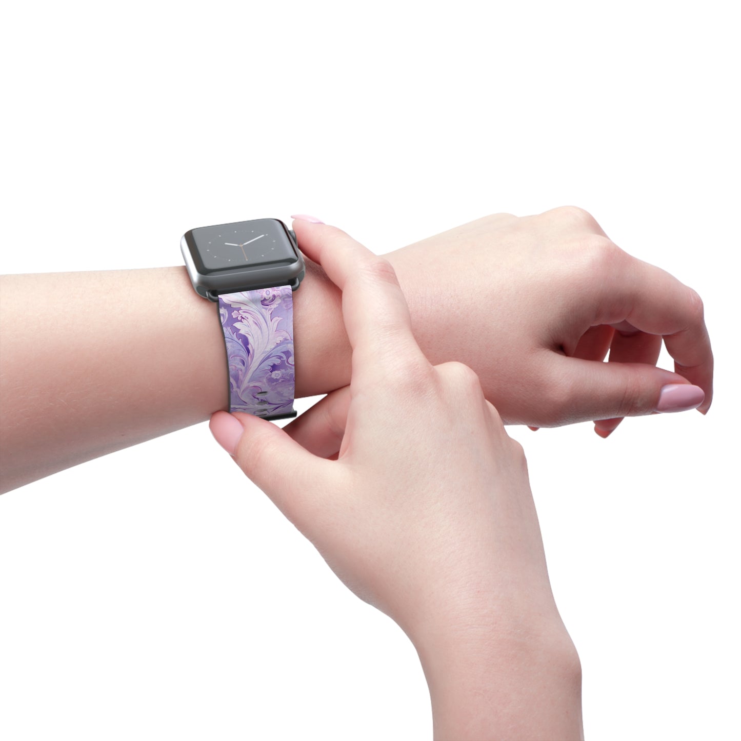 Apple Watch Strap - Pastel Lilac Paisley