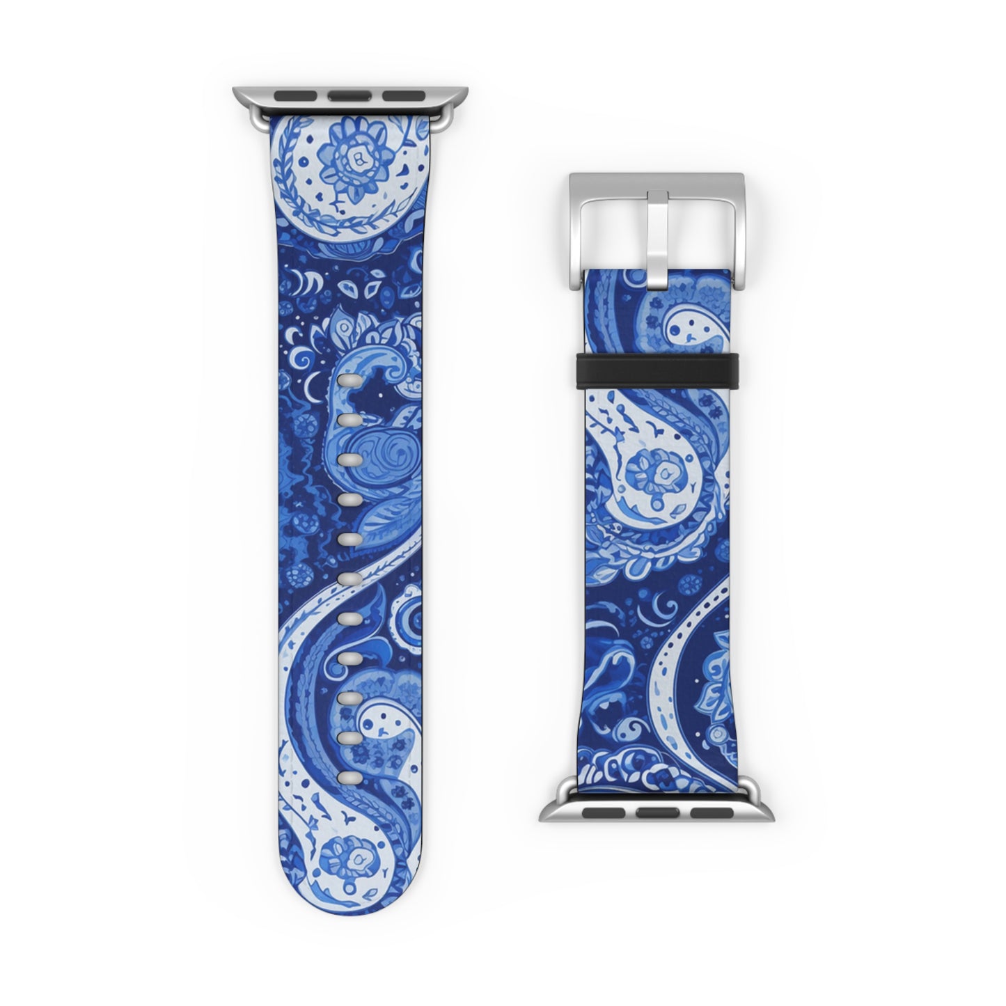 Apple Watch Strap - Blue Paisley