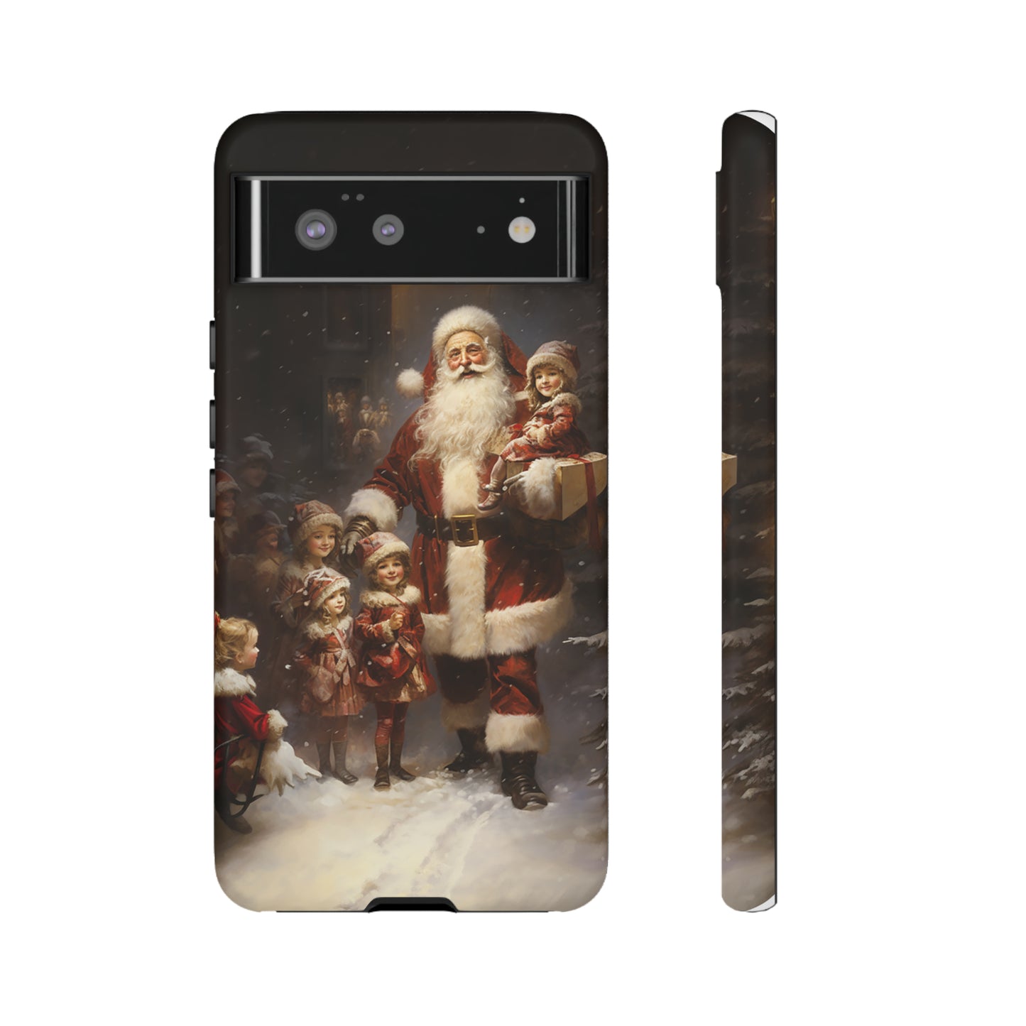 Father Christmas with children - Tough Cases