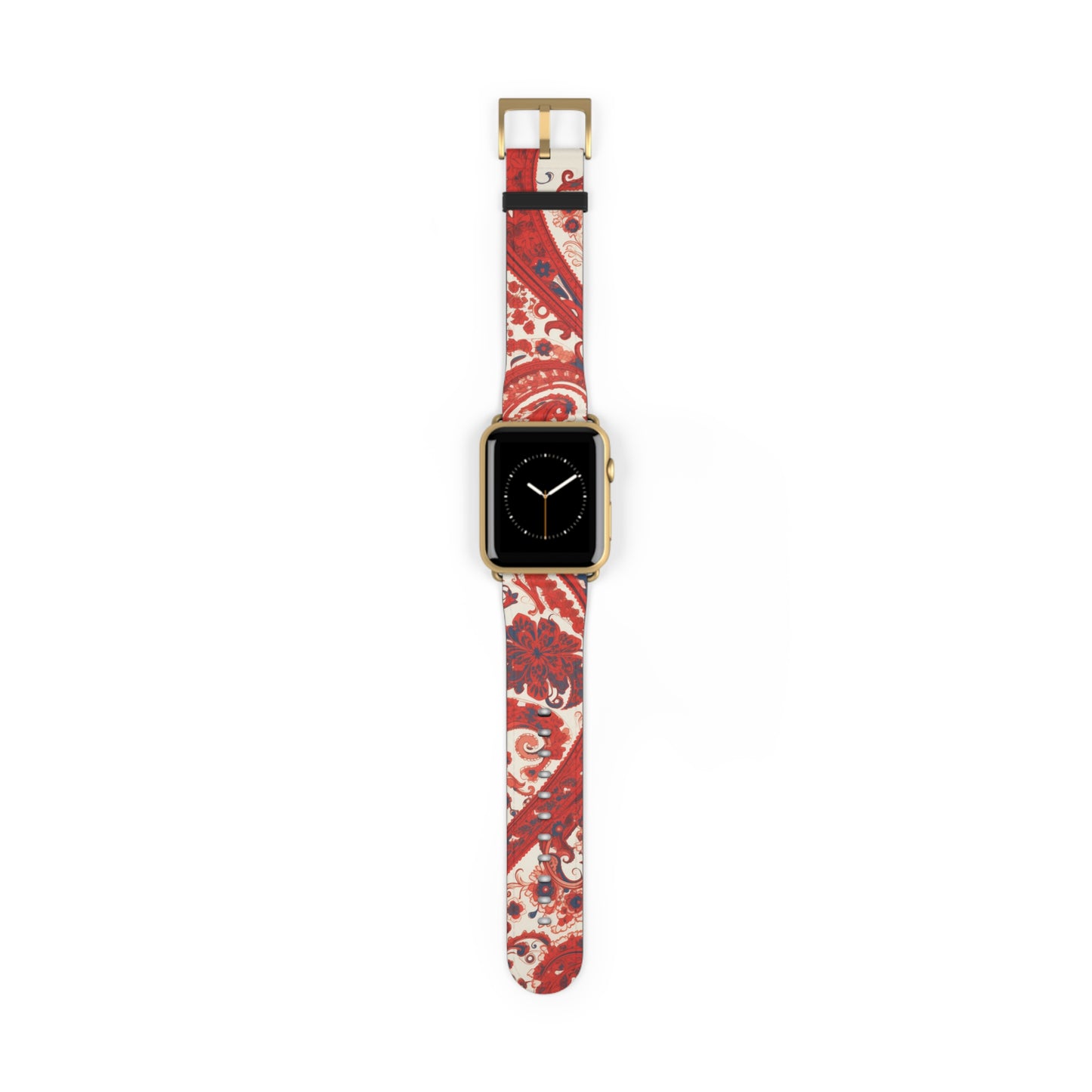 Apple Watch Strap - Red Paisley