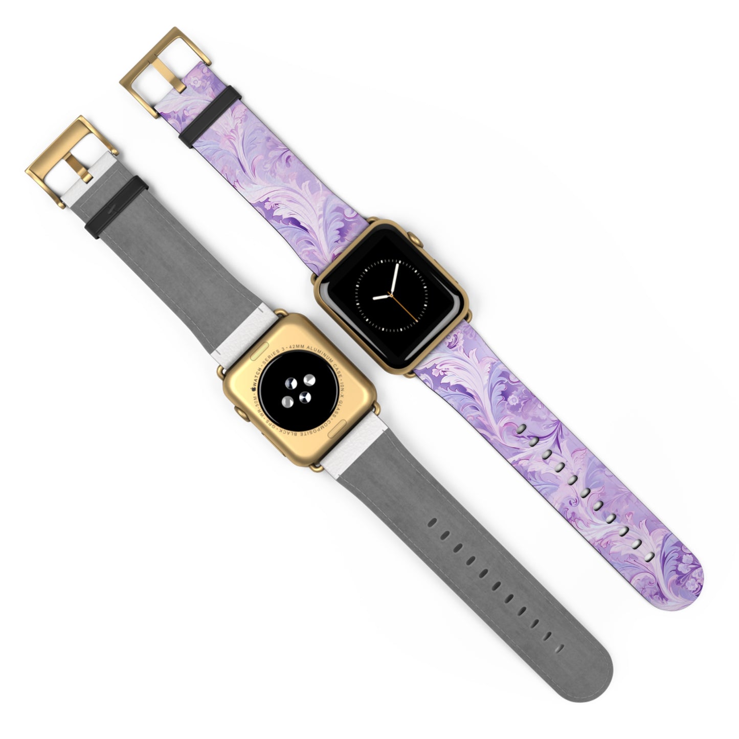 Apple Watch Strap - Pastel Lilac Paisley
