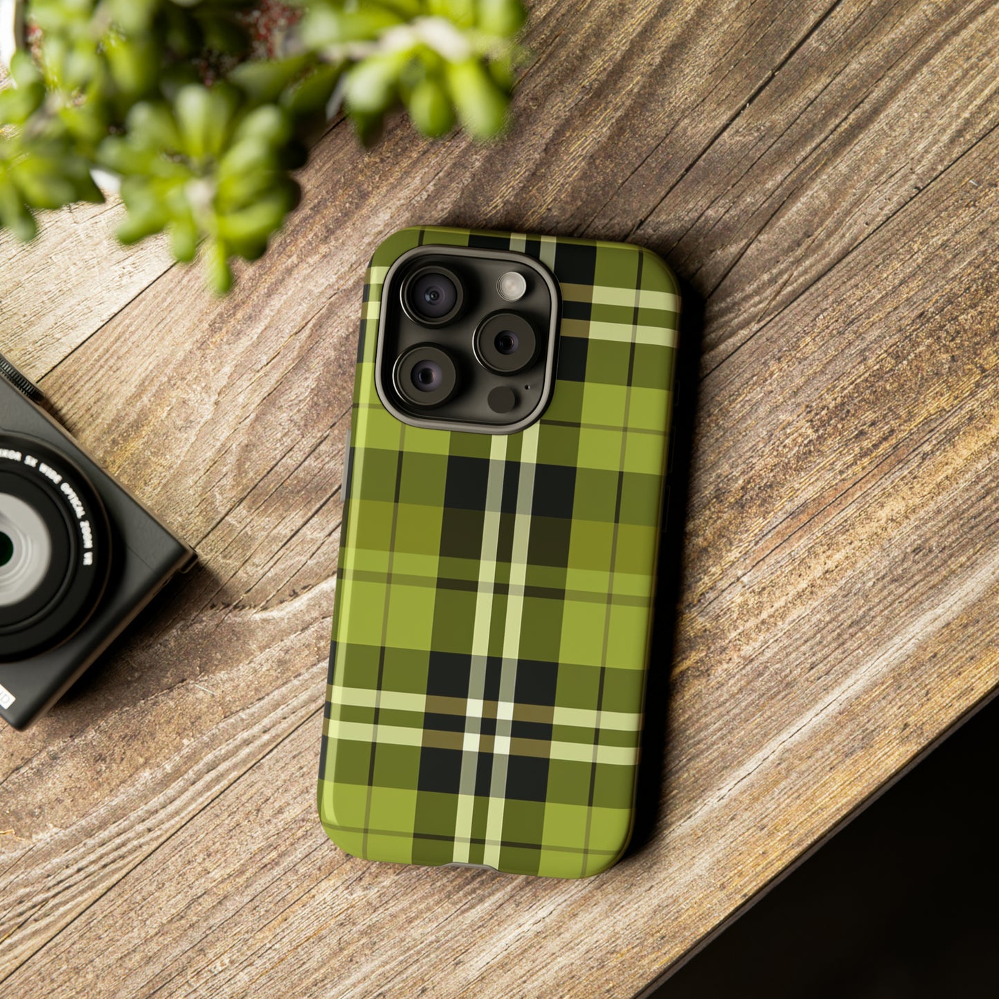 Pistachio Tartan - Tough Cases