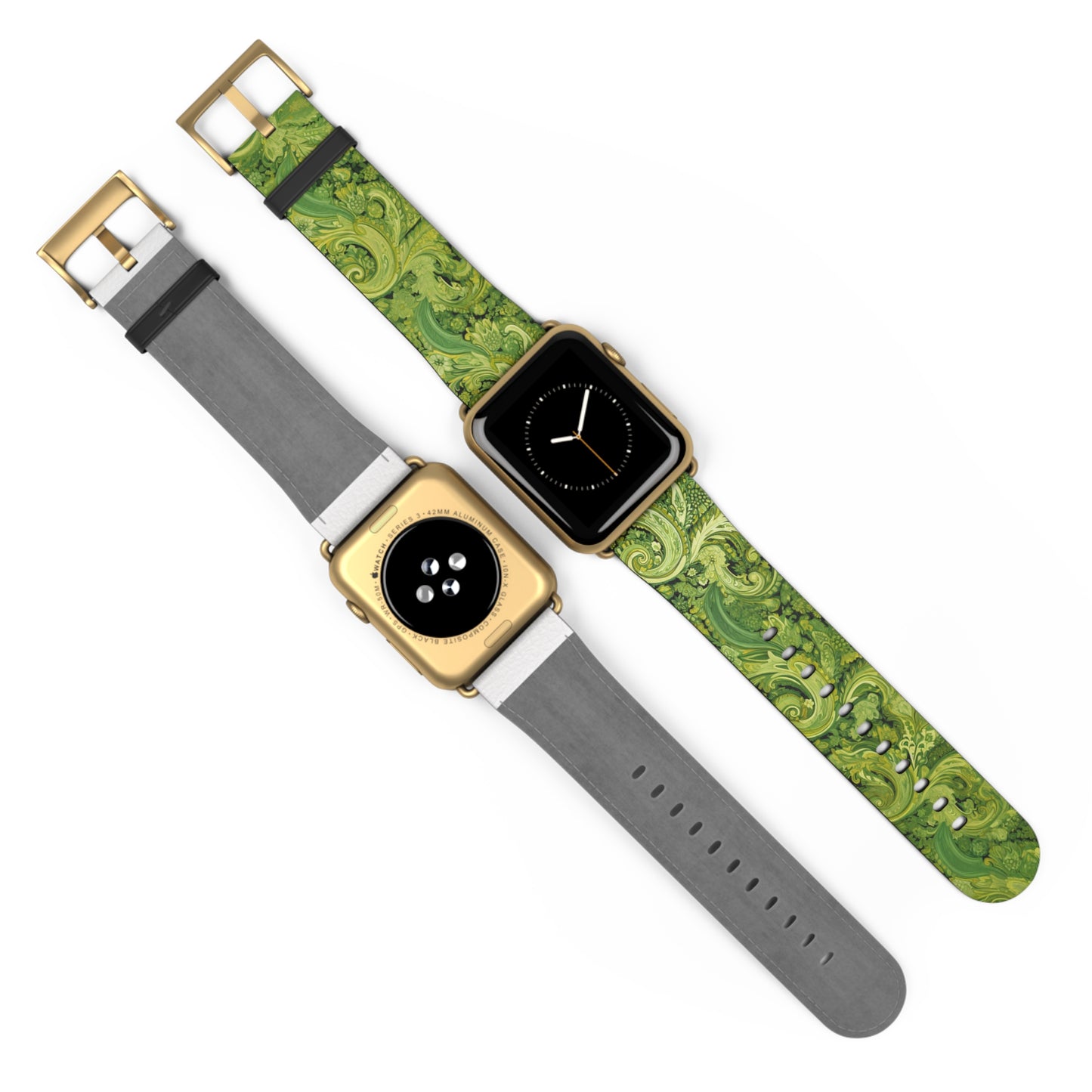 Apple Watch Strap - Pistachio Green Paisley