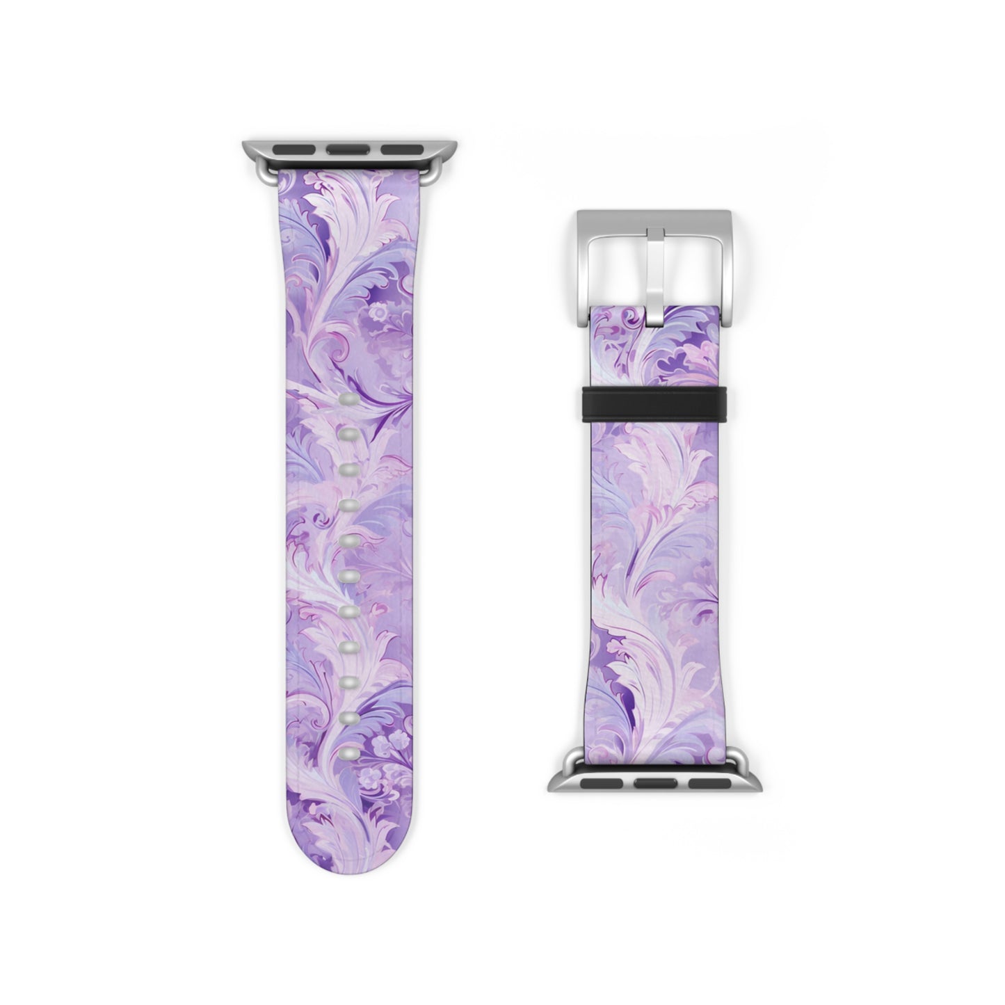 Apple Watch Strap - Pastel Lilac Paisley