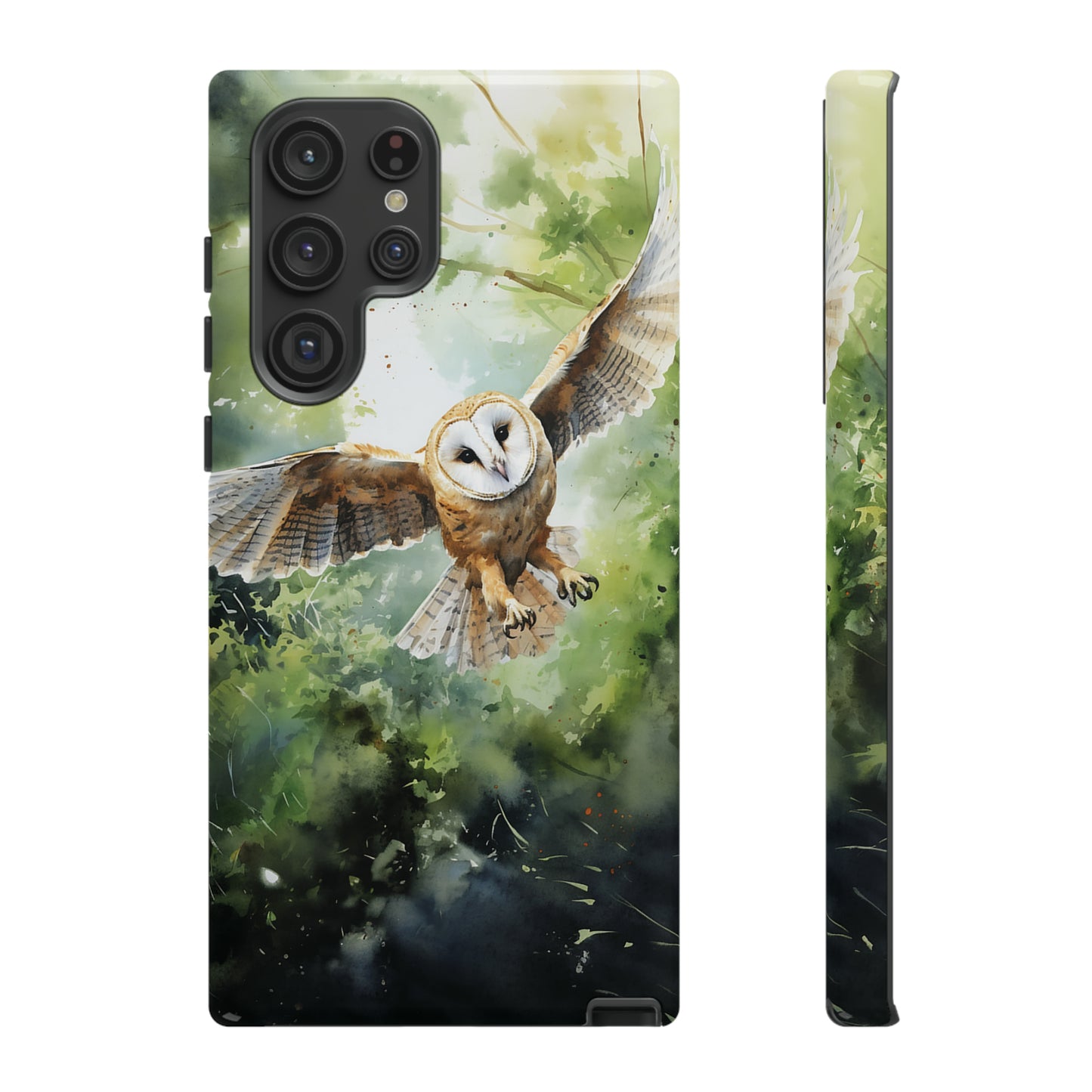 Barn Owl Watercolour - Tough Case