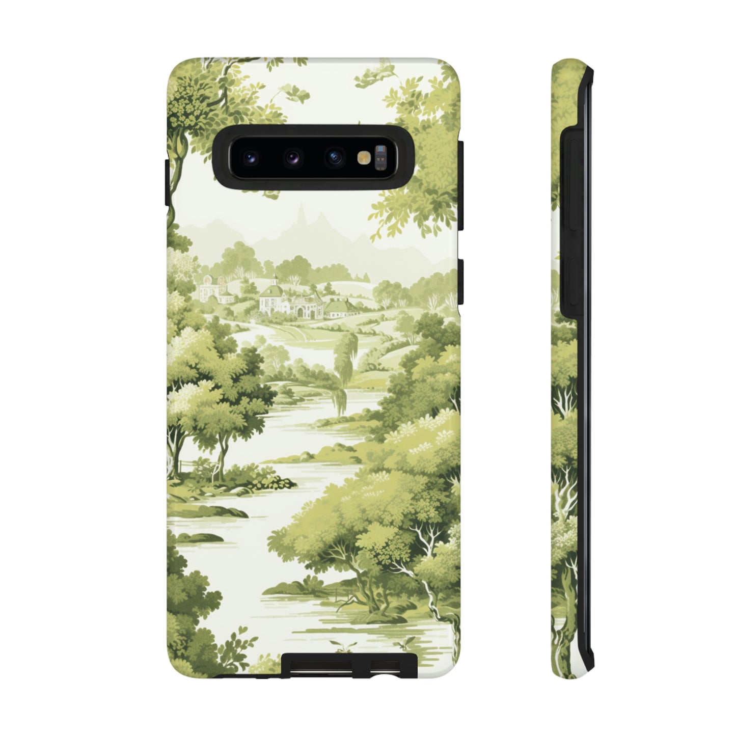 English Garden - Pistachio Toile Pattern - Tough Cases