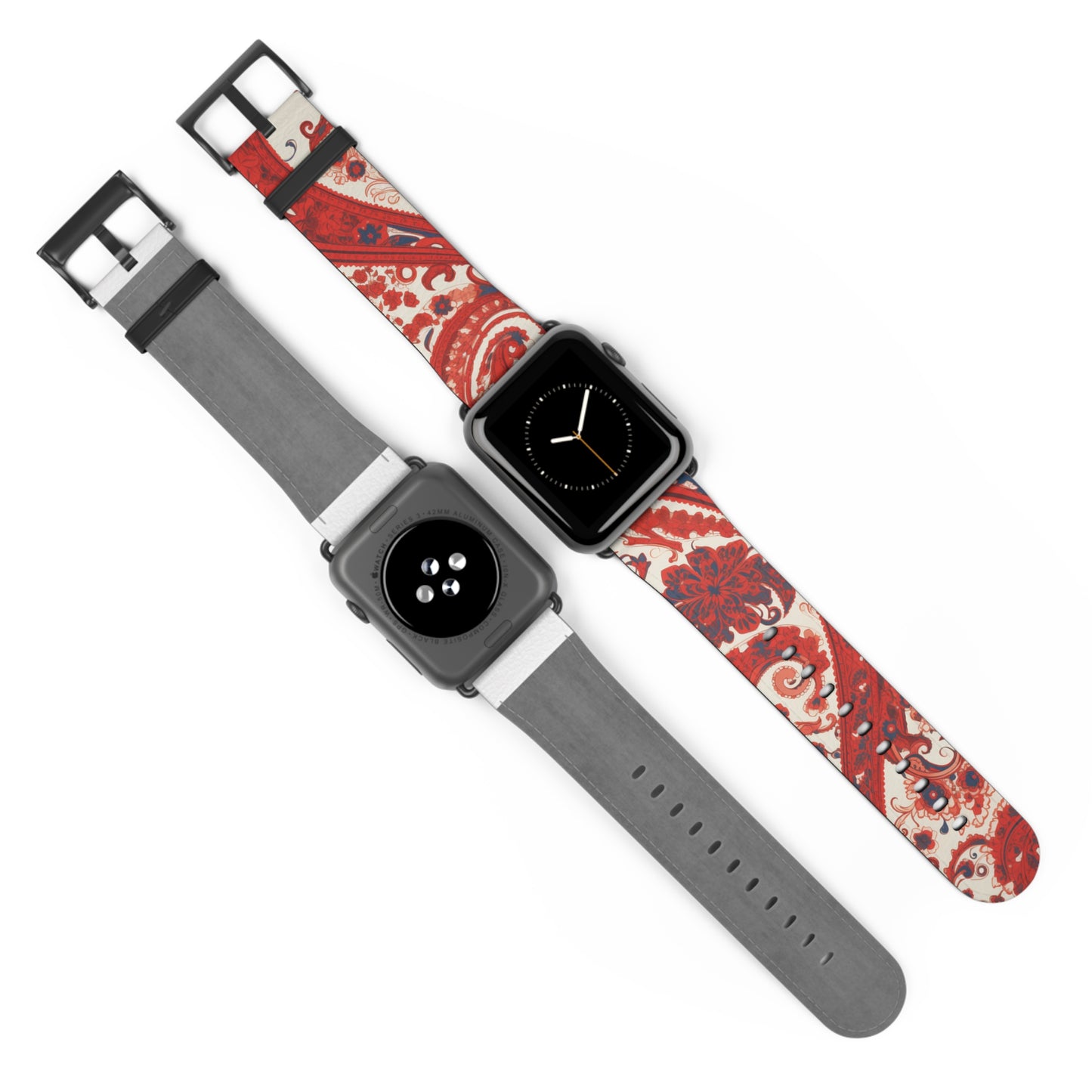 Apple Watch Strap - Red Paisley