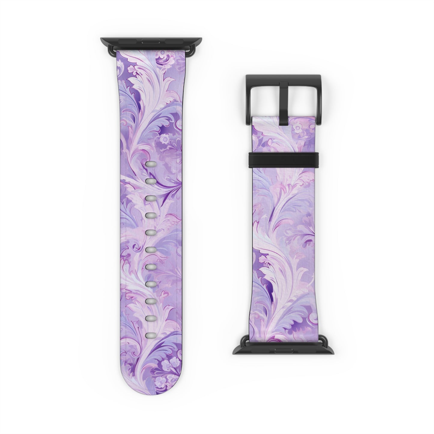 Apple Watch Strap - Pastel Lilac Paisley