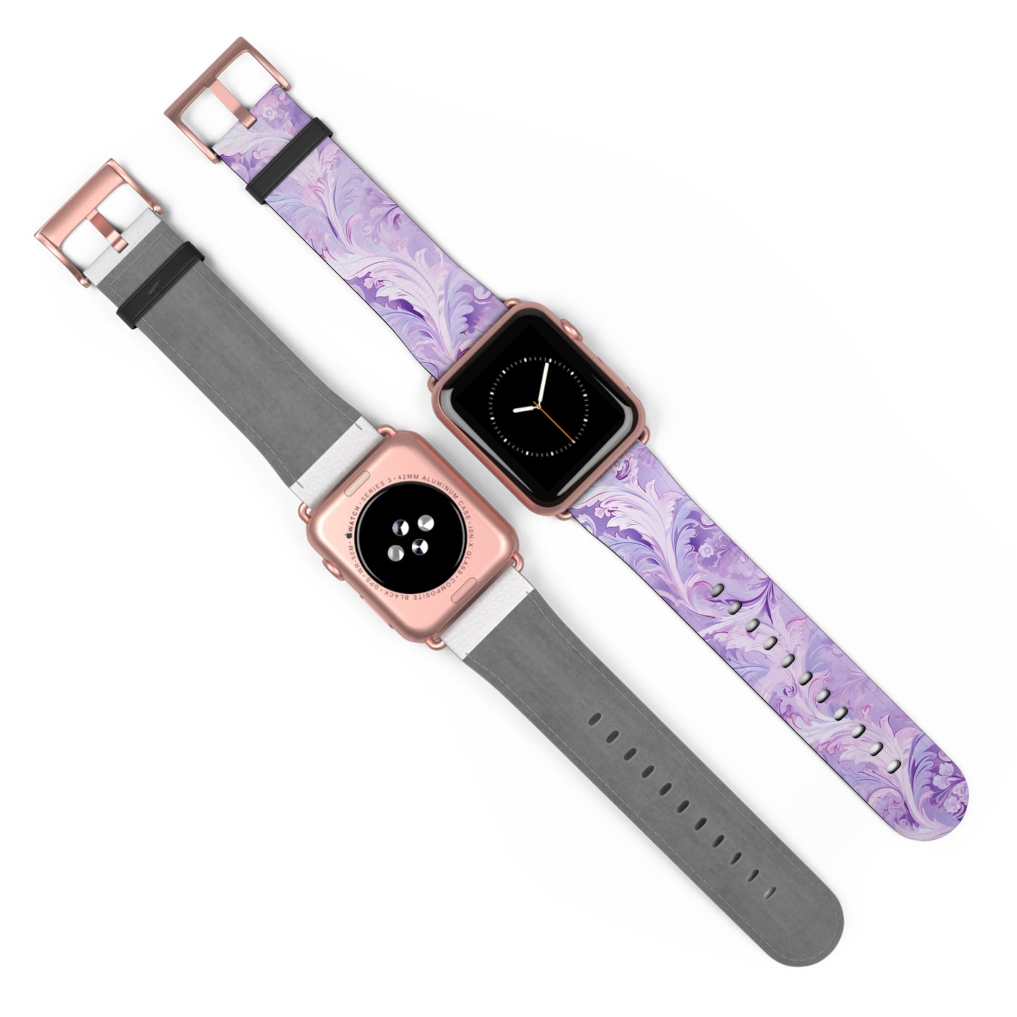 Apple Watch Strap - Pastel Lilac Paisley