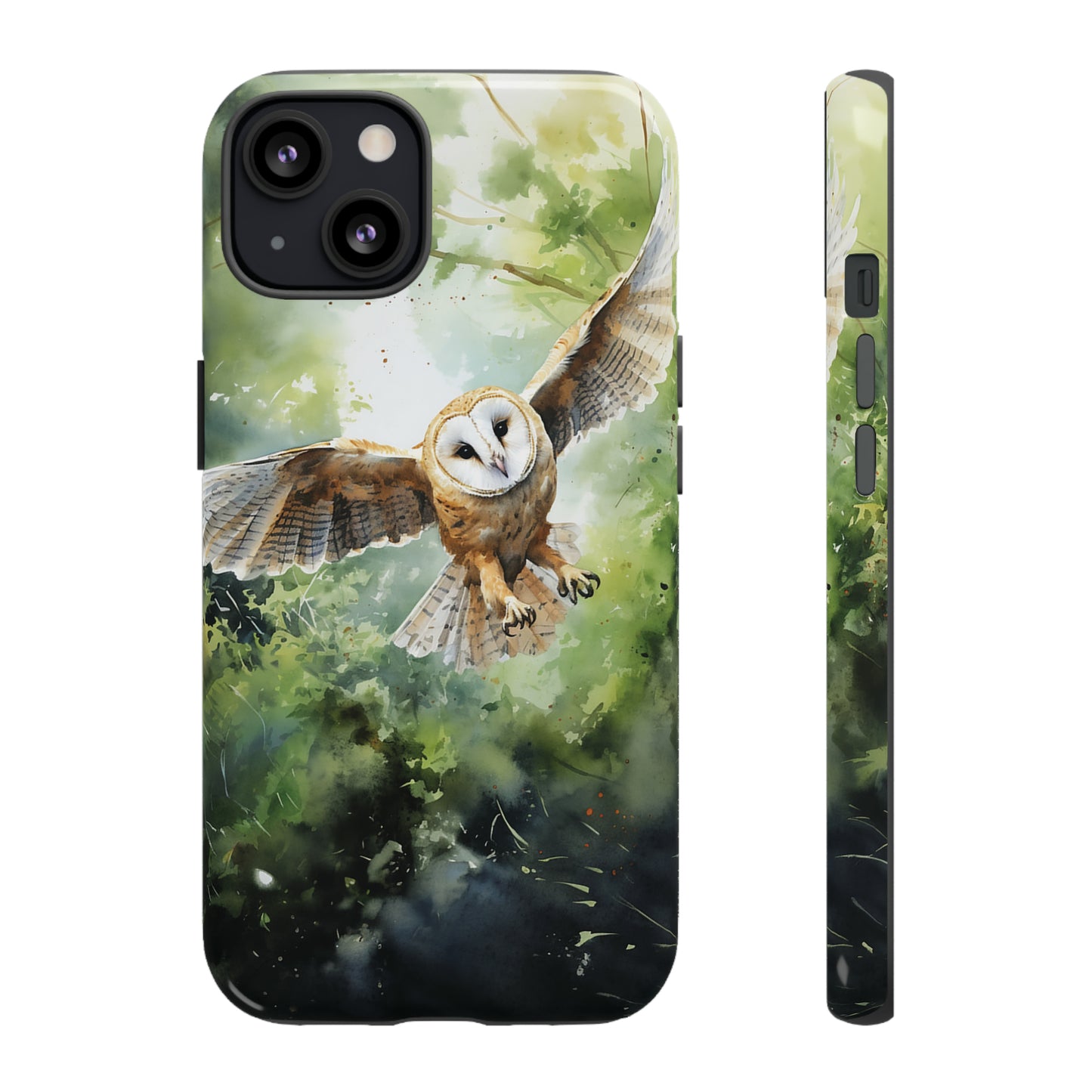 Barn Owl Watercolour - Tough Case