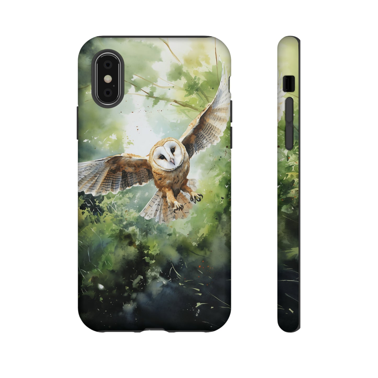 Barn Owl Watercolour - Tough Case