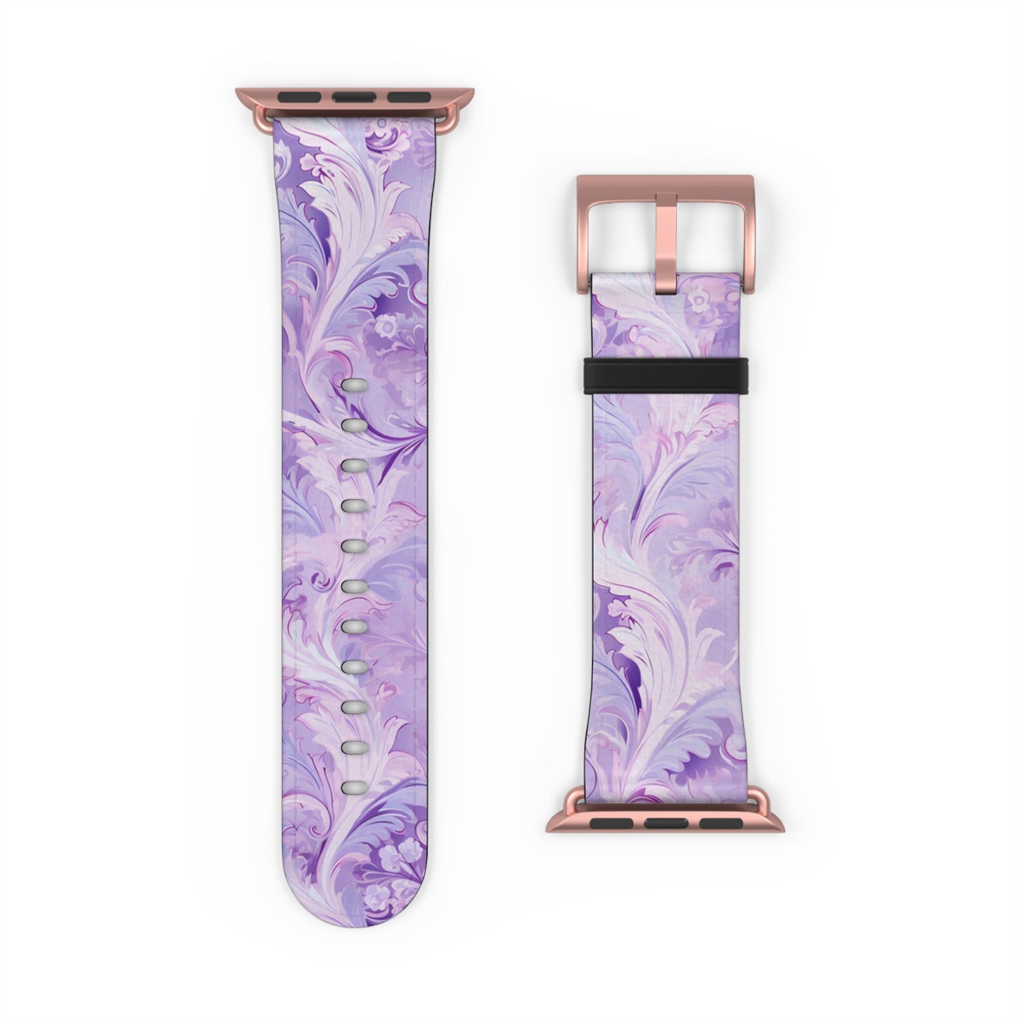 Apple Watch Strap - Pastel Lilac Paisley