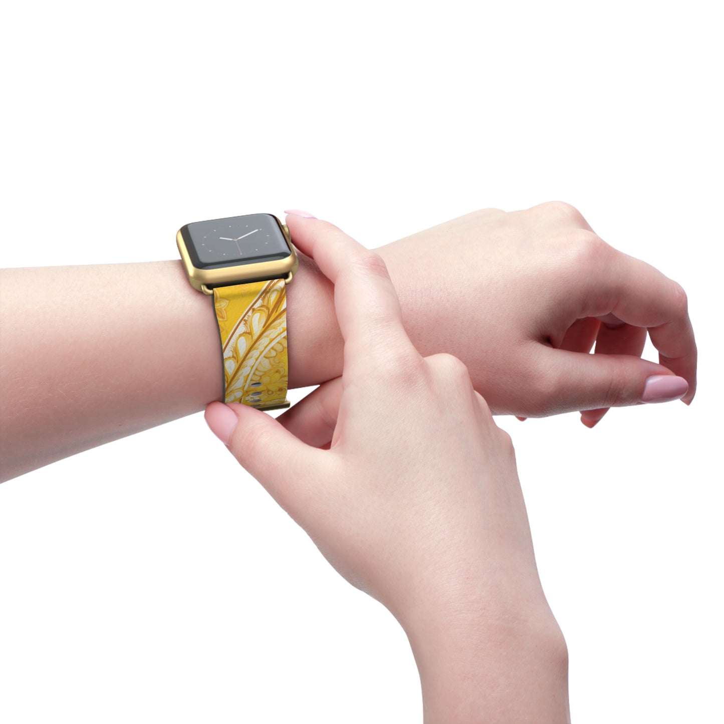 Apple Watch Strap - Yellow Paisley