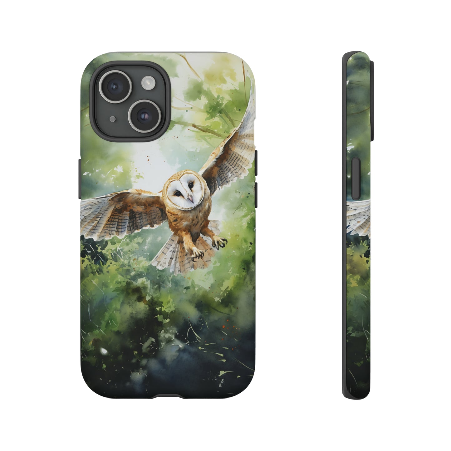 Barn Owl Watercolour - Tough Case