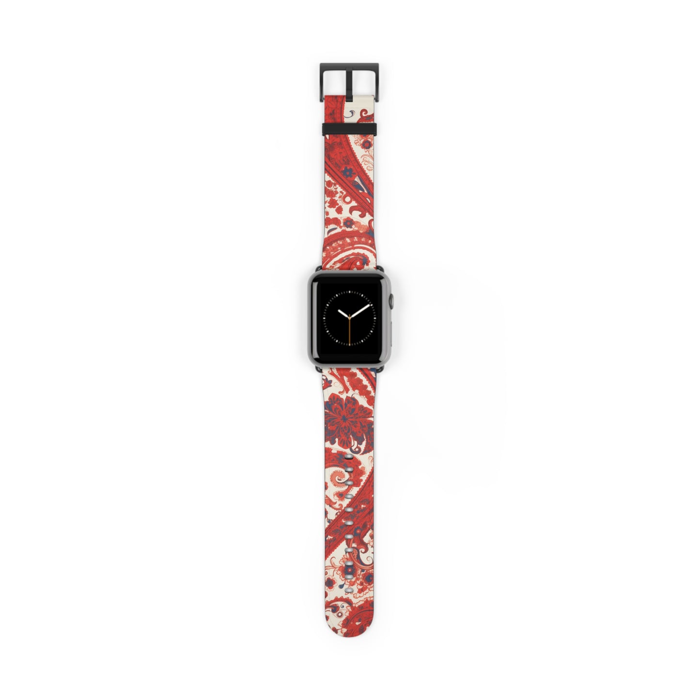 Apple Watch Strap - Red Paisley
