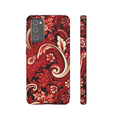 Cherry Red Paisley - Tough Cases