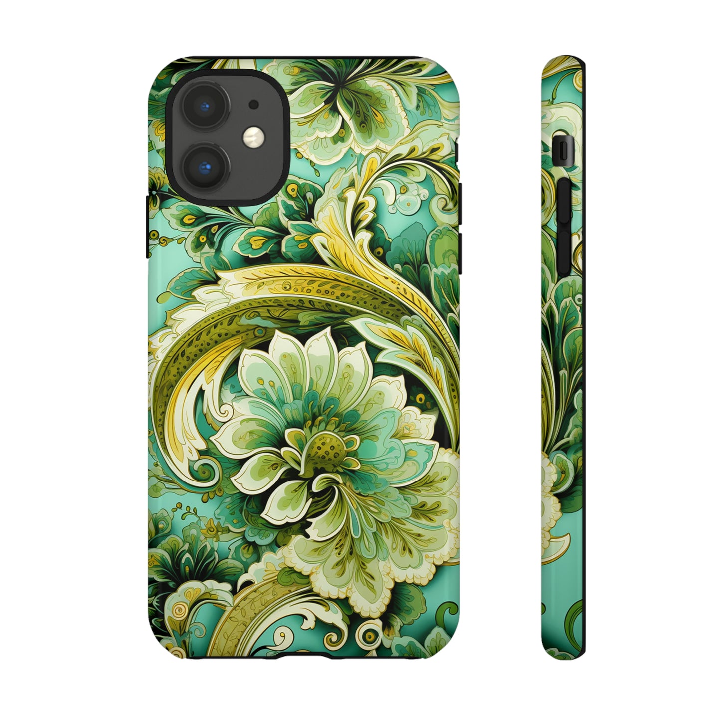 Pistachio with Gold Paisley - Tough Cases