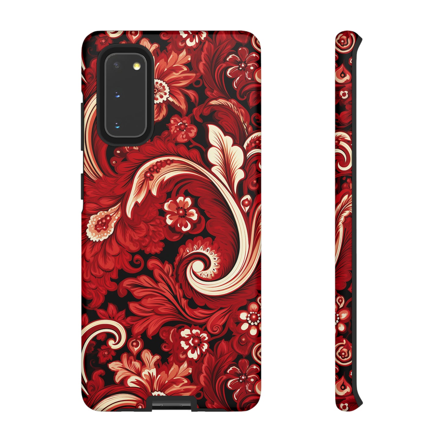 Cherry Red Paisley - Tough Cases