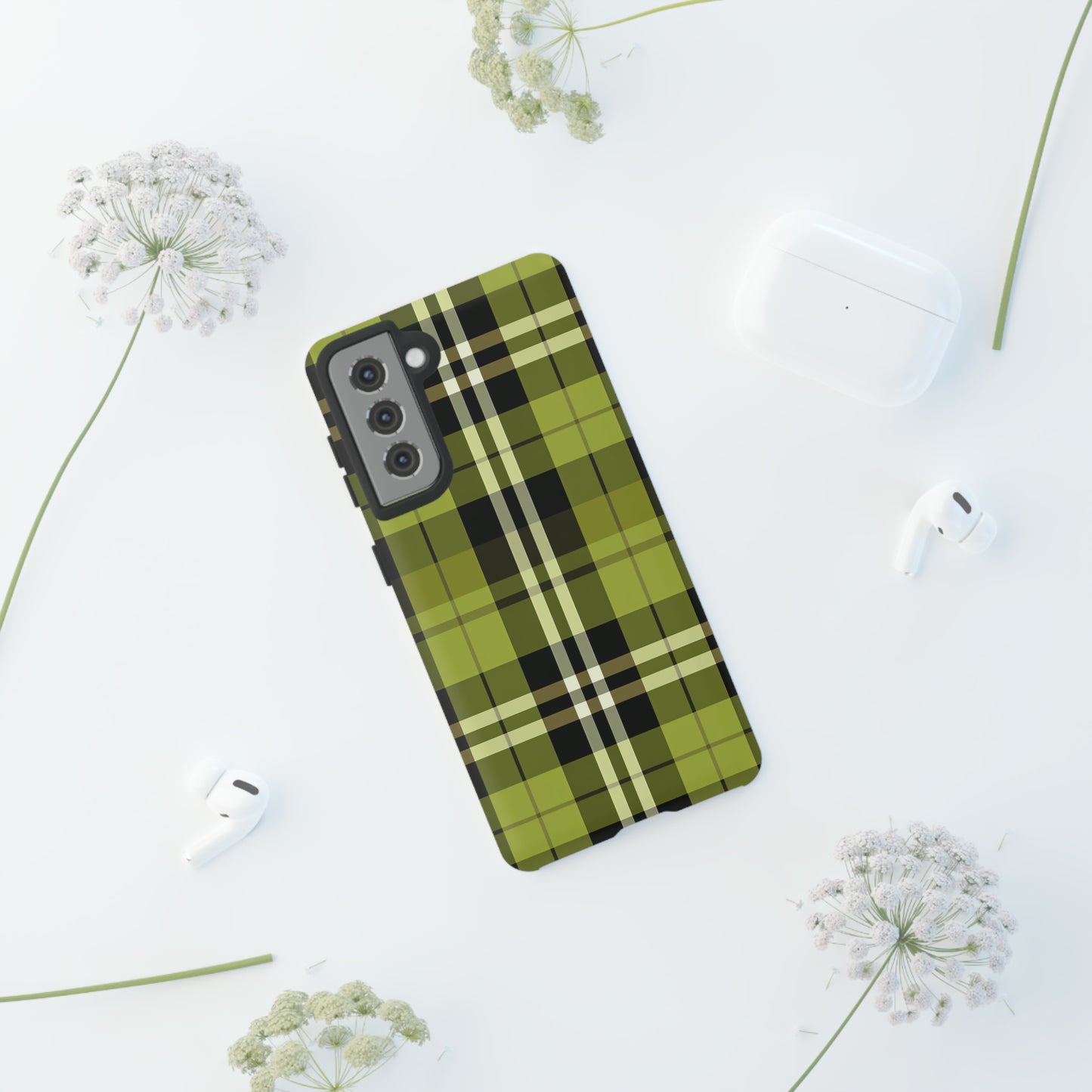 Pistachio Tartan - Tough Cases