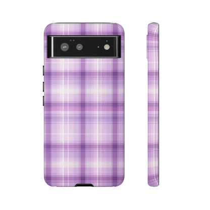 Pastel Lilac Tartan - Tough Cases